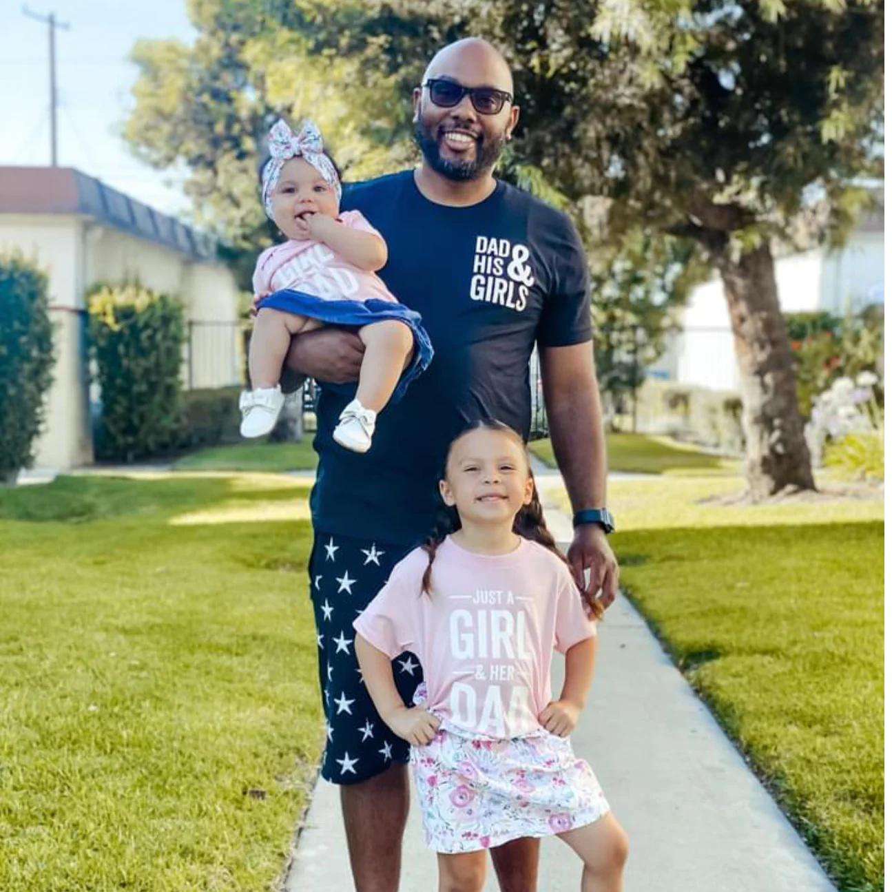 Dad & His Girl(s) + Just a Girl & Her Dad - Unisex Tee/Child Tee Set