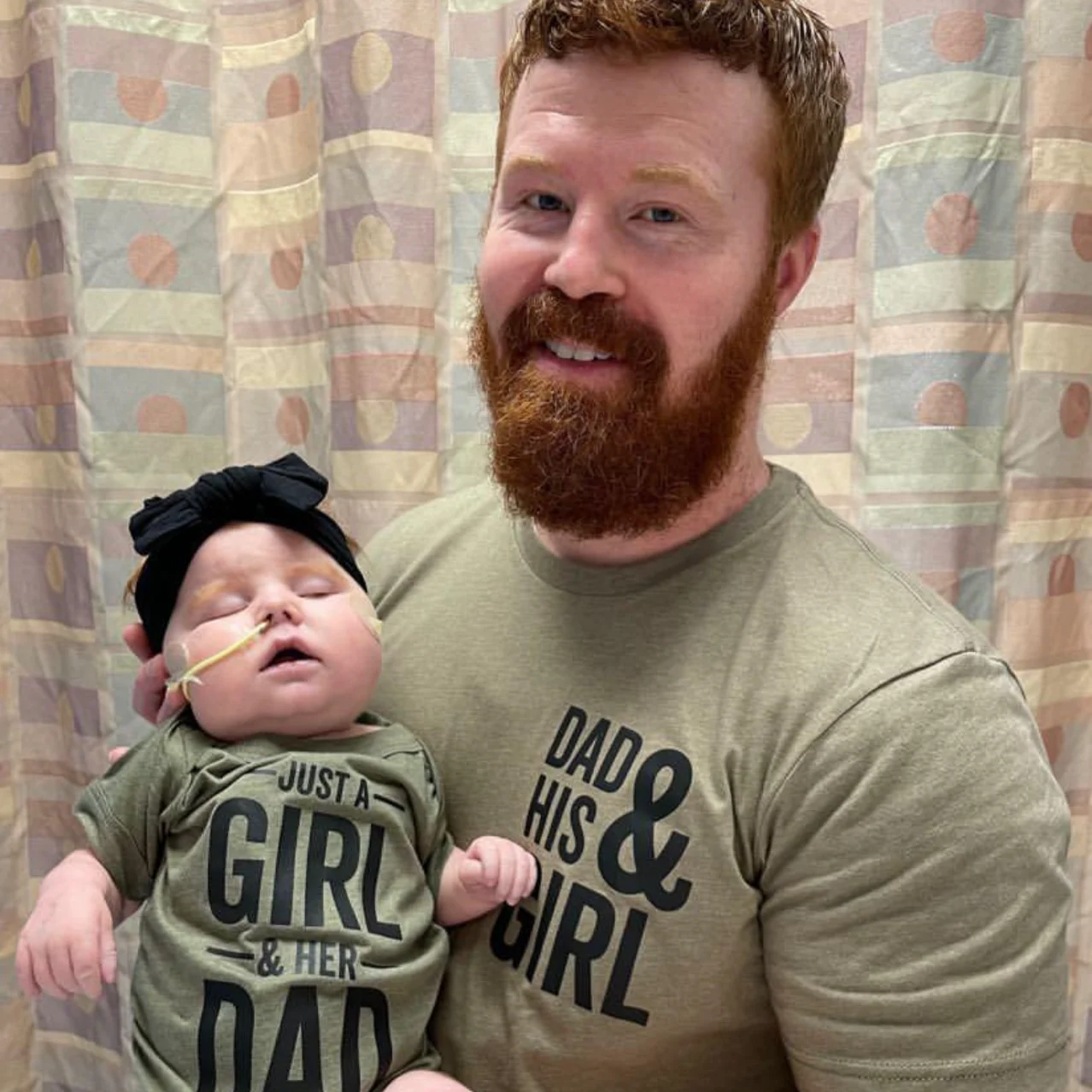 Dad & His Girl(s) - Unisex Tee - Image 3
