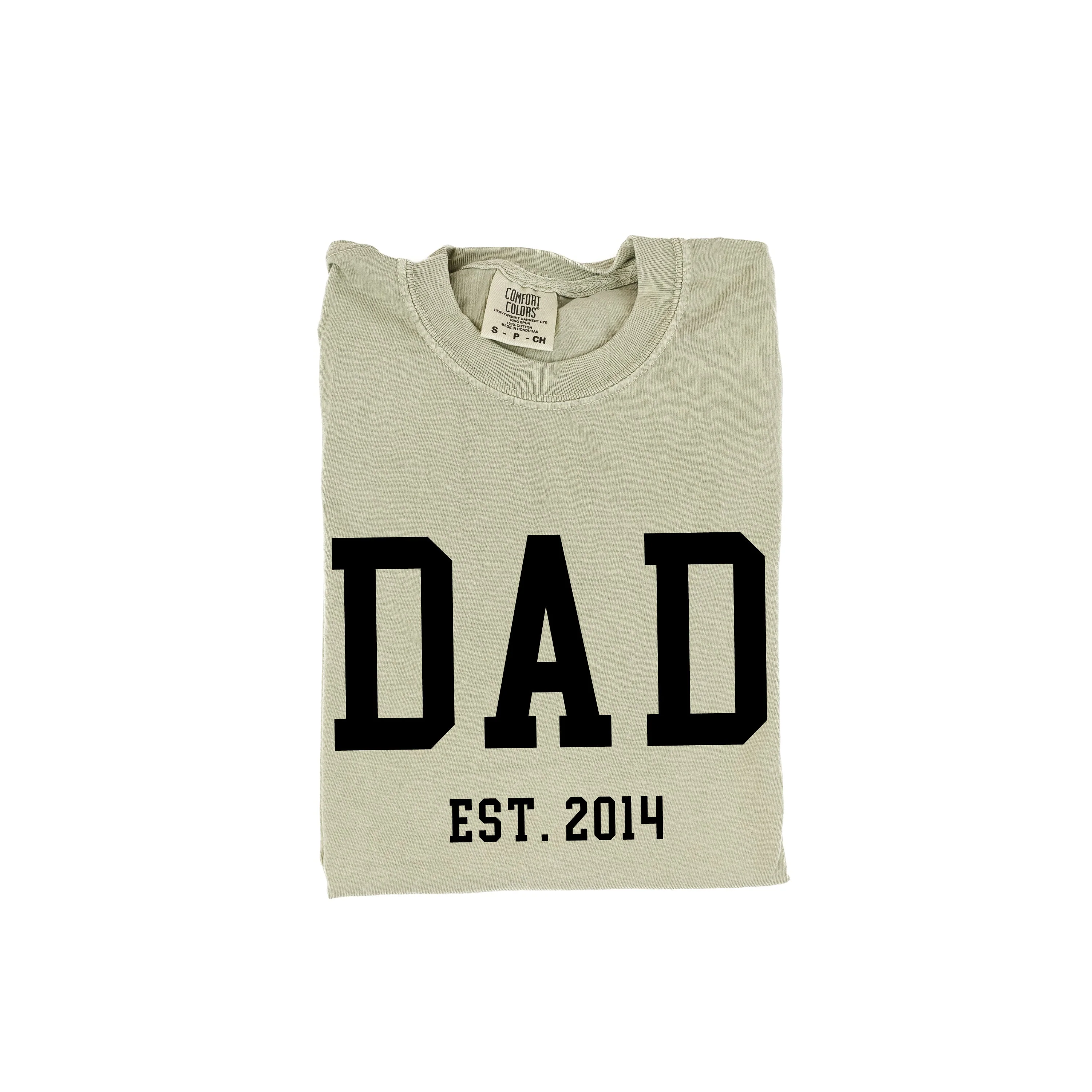 Dad - Est. (Select Your Year) - Comfort Colors Tee - Image 4