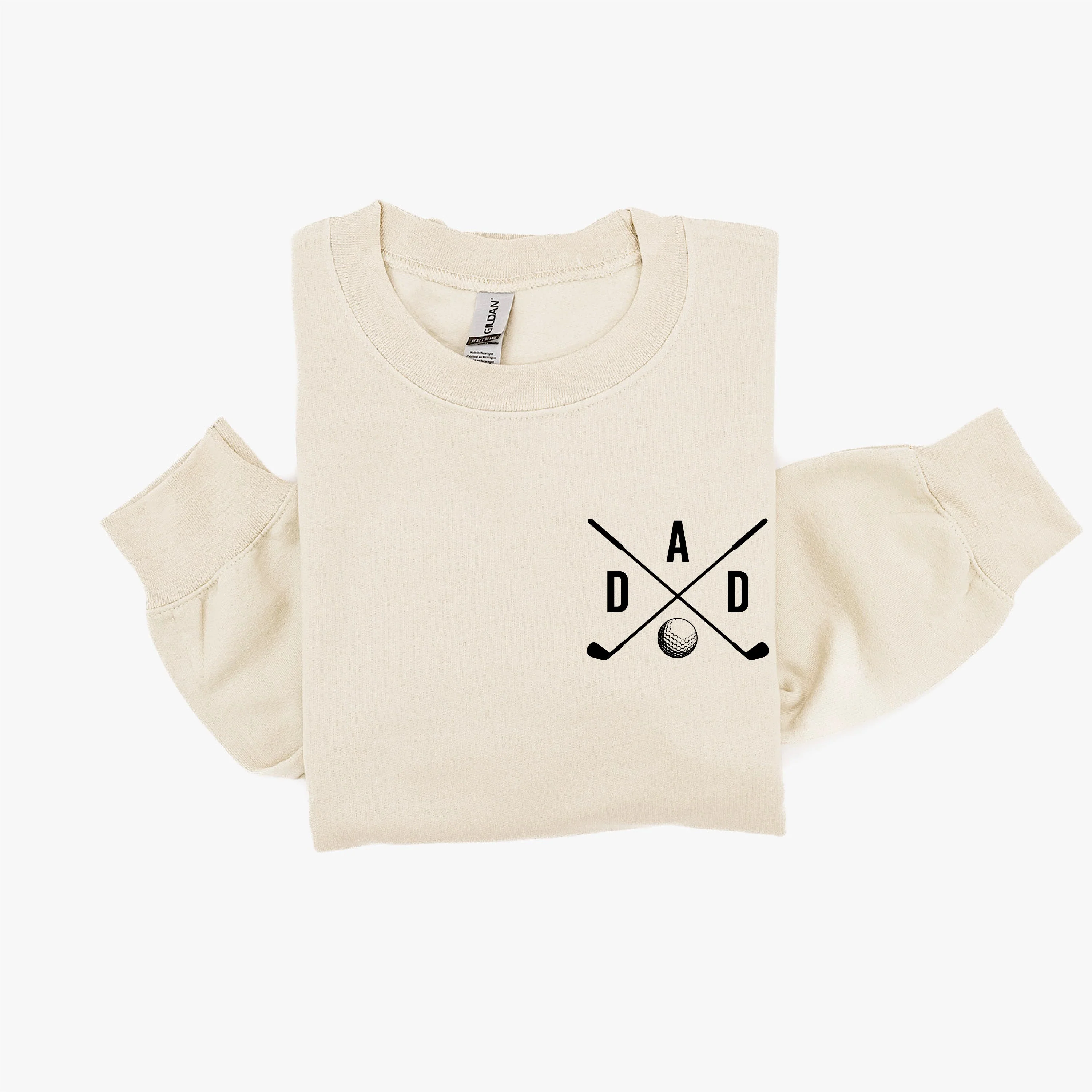 Dad - Gold Clubs (pocket) - BASIC Fleece - Image 3