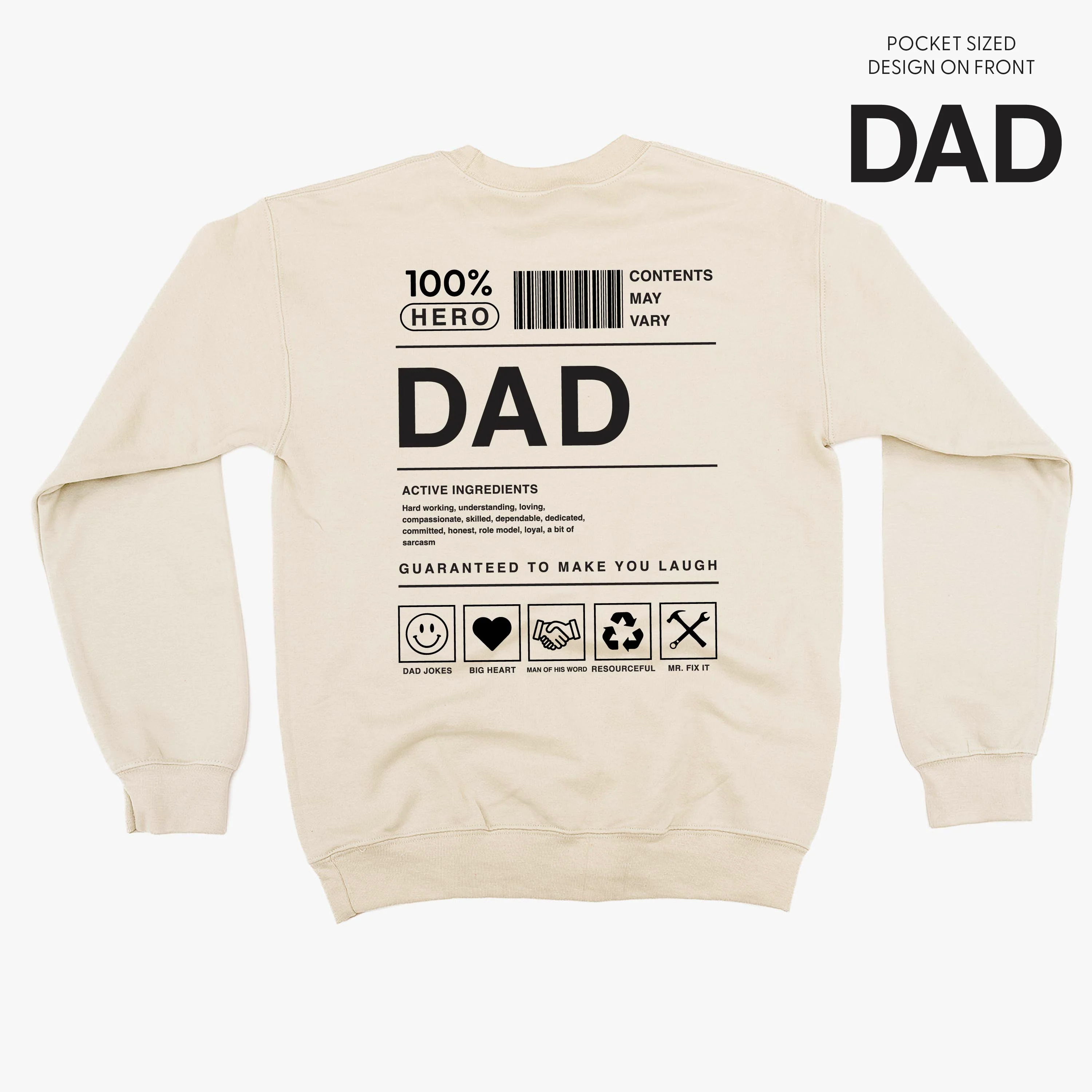 Dad Ingredients - BASIC Fleece - Image 2