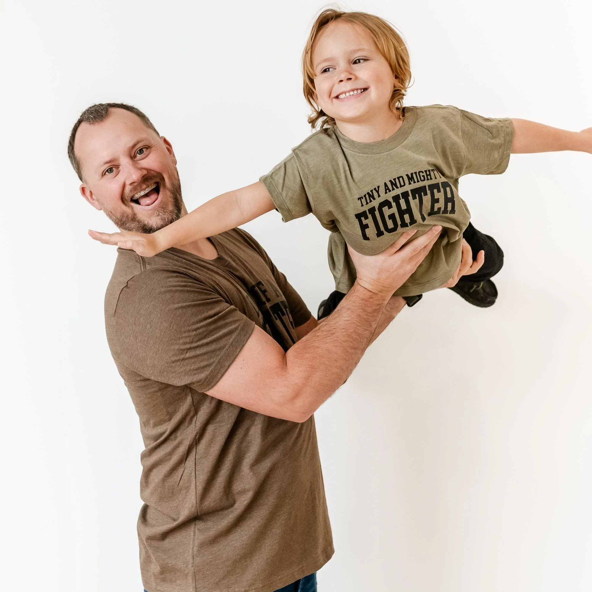 Dad of a Fighter - Varsity - Unisex Tee - Image 2