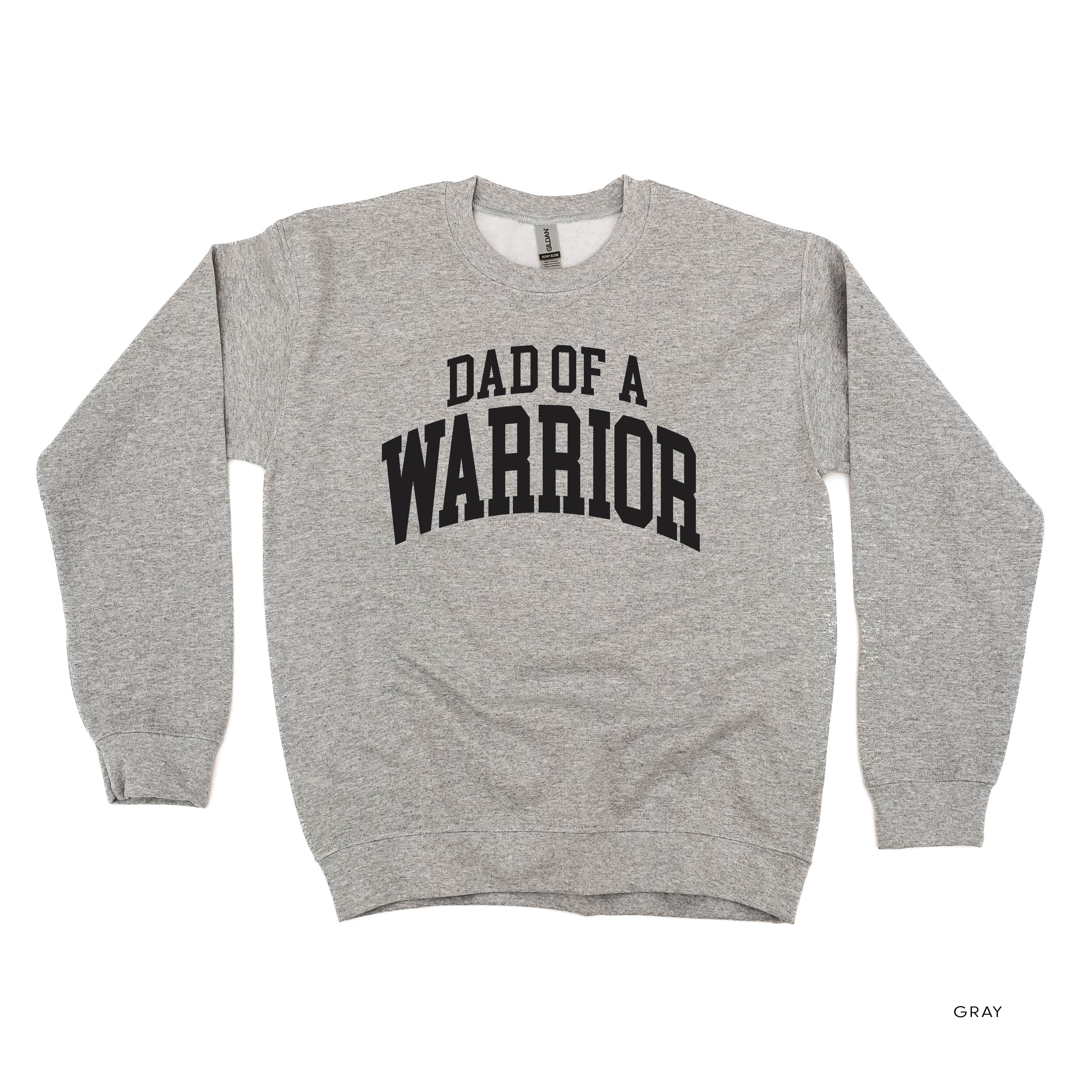 Dad of a Warrior - Varsity - BASIC FLEECE CREWNECK - Image 4