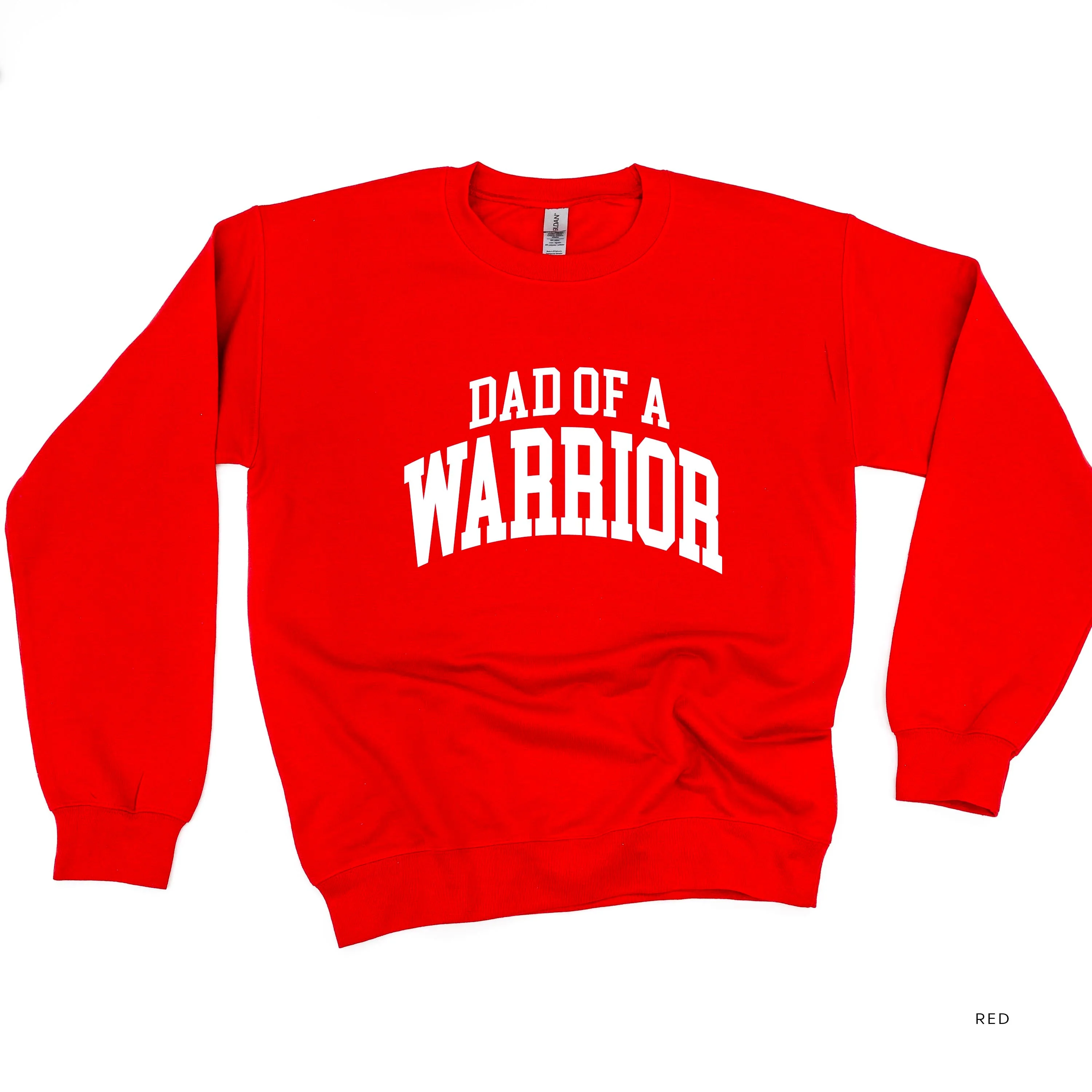Dad of a Warrior - Varsity - BASIC FLEECE CREWNECK - Image 5