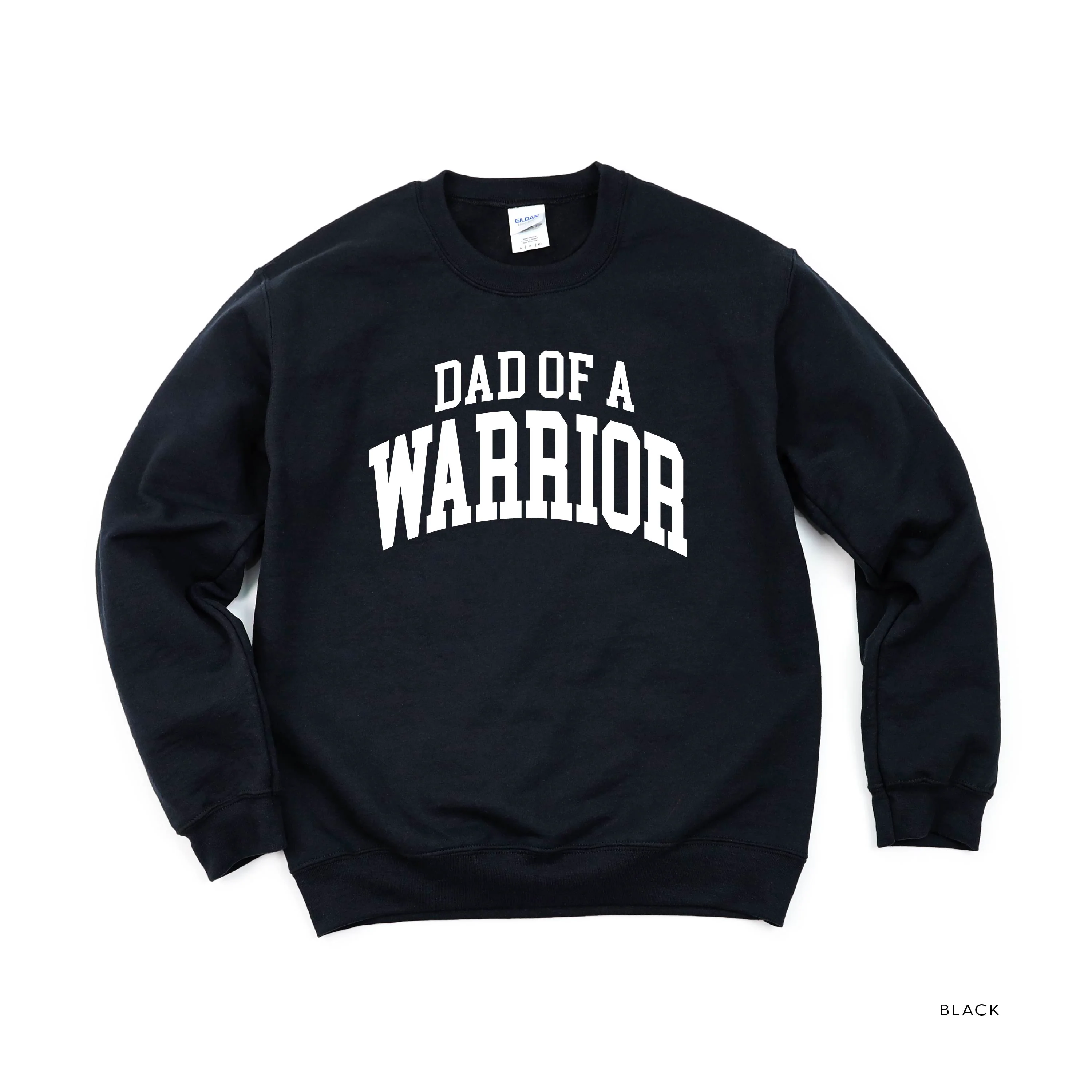 Dad of a Warrior - Varsity - BASIC FLEECE CREWNECK - Image 6