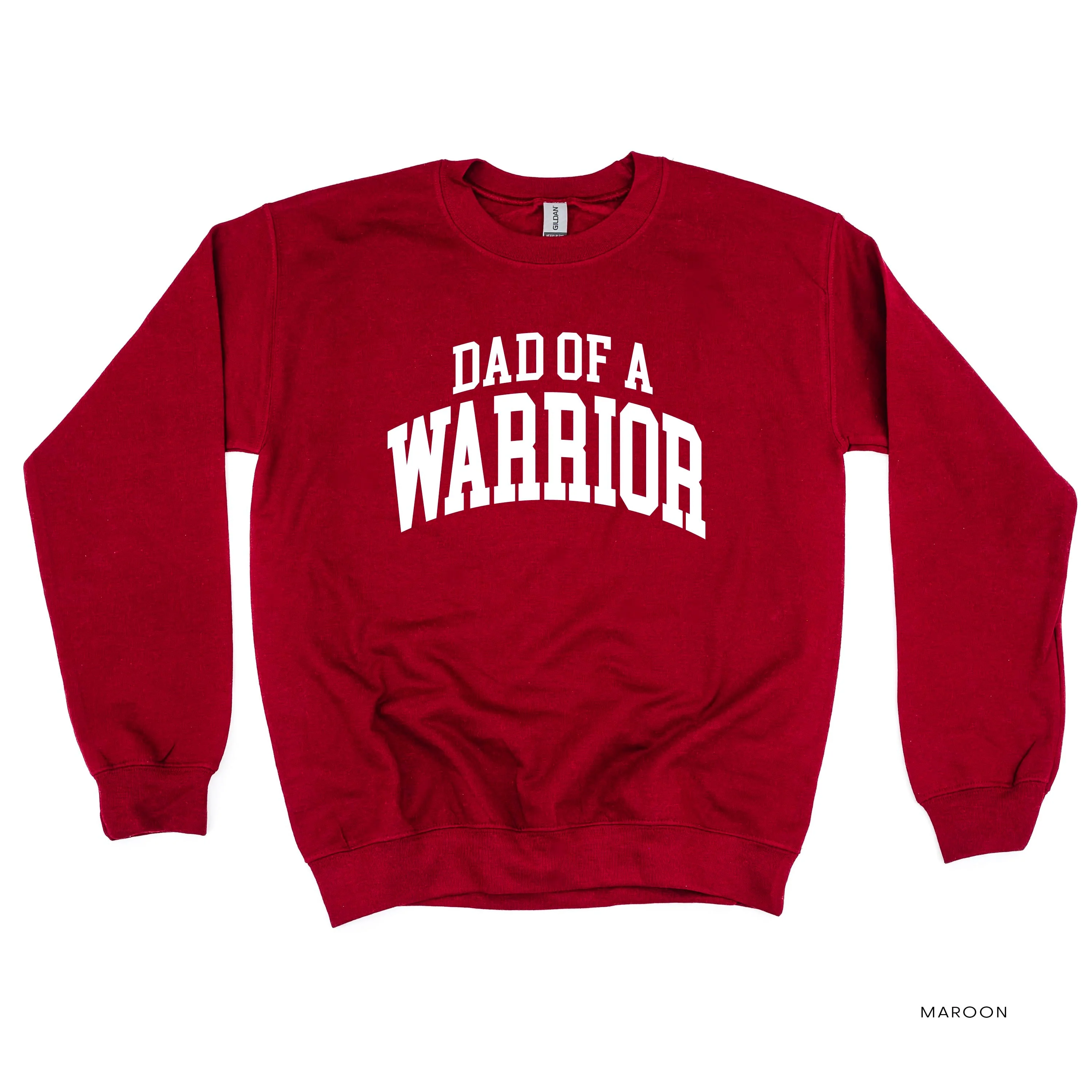 Dad of a Warrior - Varsity - BASIC FLEECE CREWNECK - Image 7