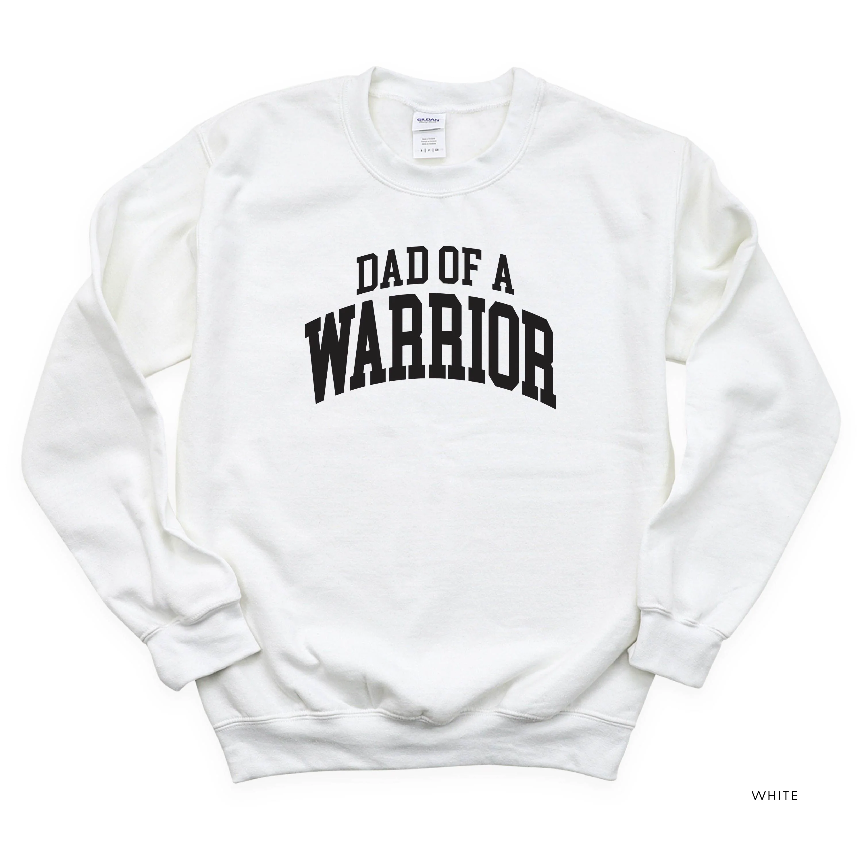 Dad of a Warrior - Varsity - BASIC FLEECE CREWNECK - Image 8