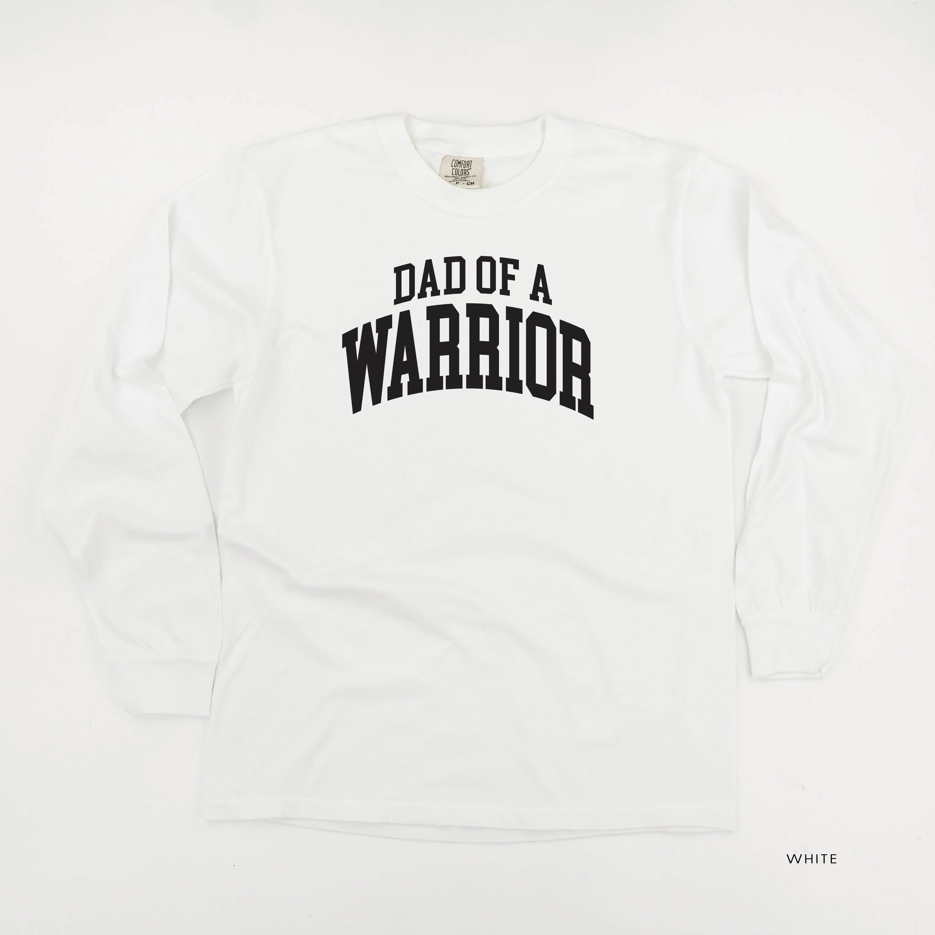 Dad of a Warrior - Varsity - Long Sleeve Comfort Colors Tee - Image 10