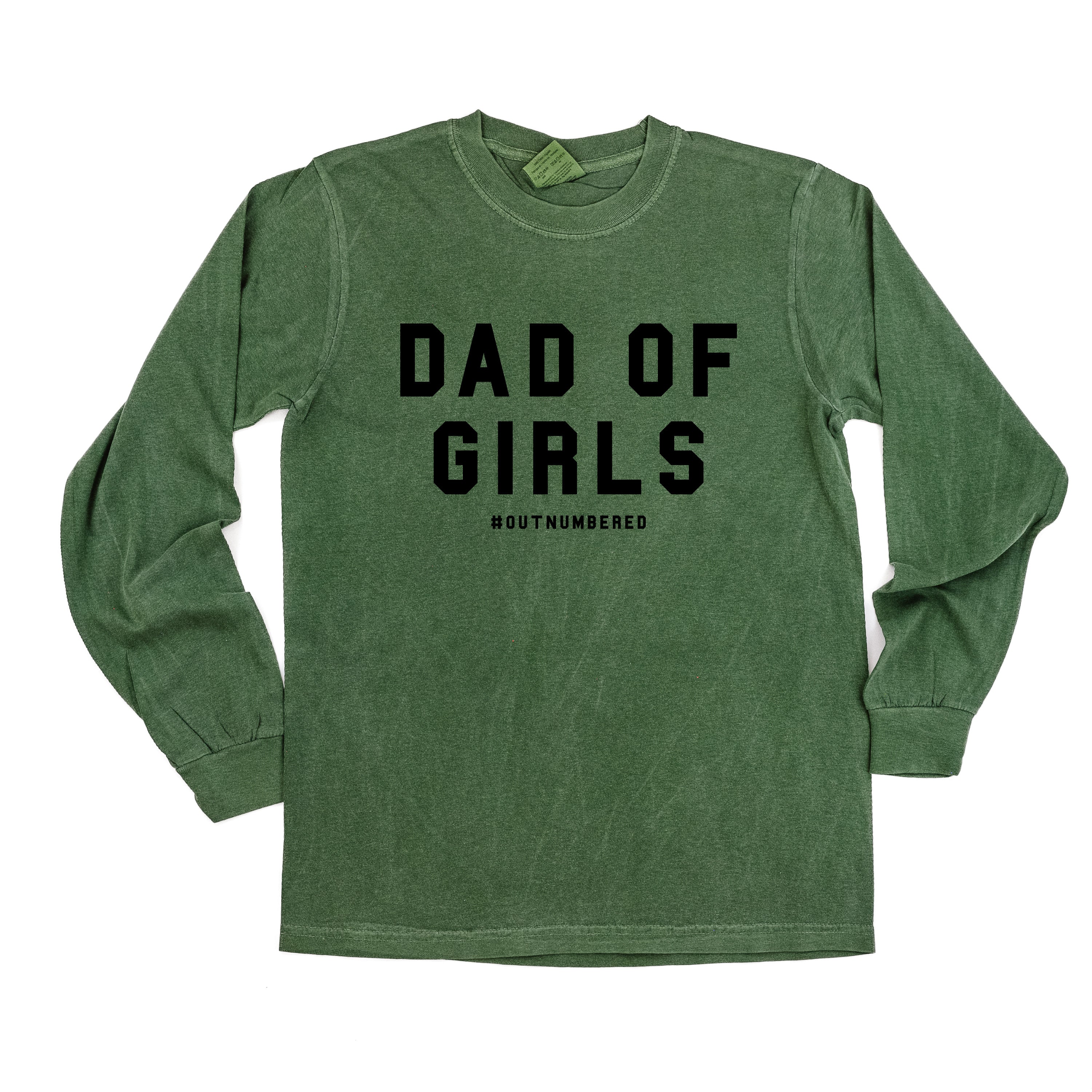 Dad of Girls #outnumbered - Long Sleeve Comfort Colors Tee - Image 6