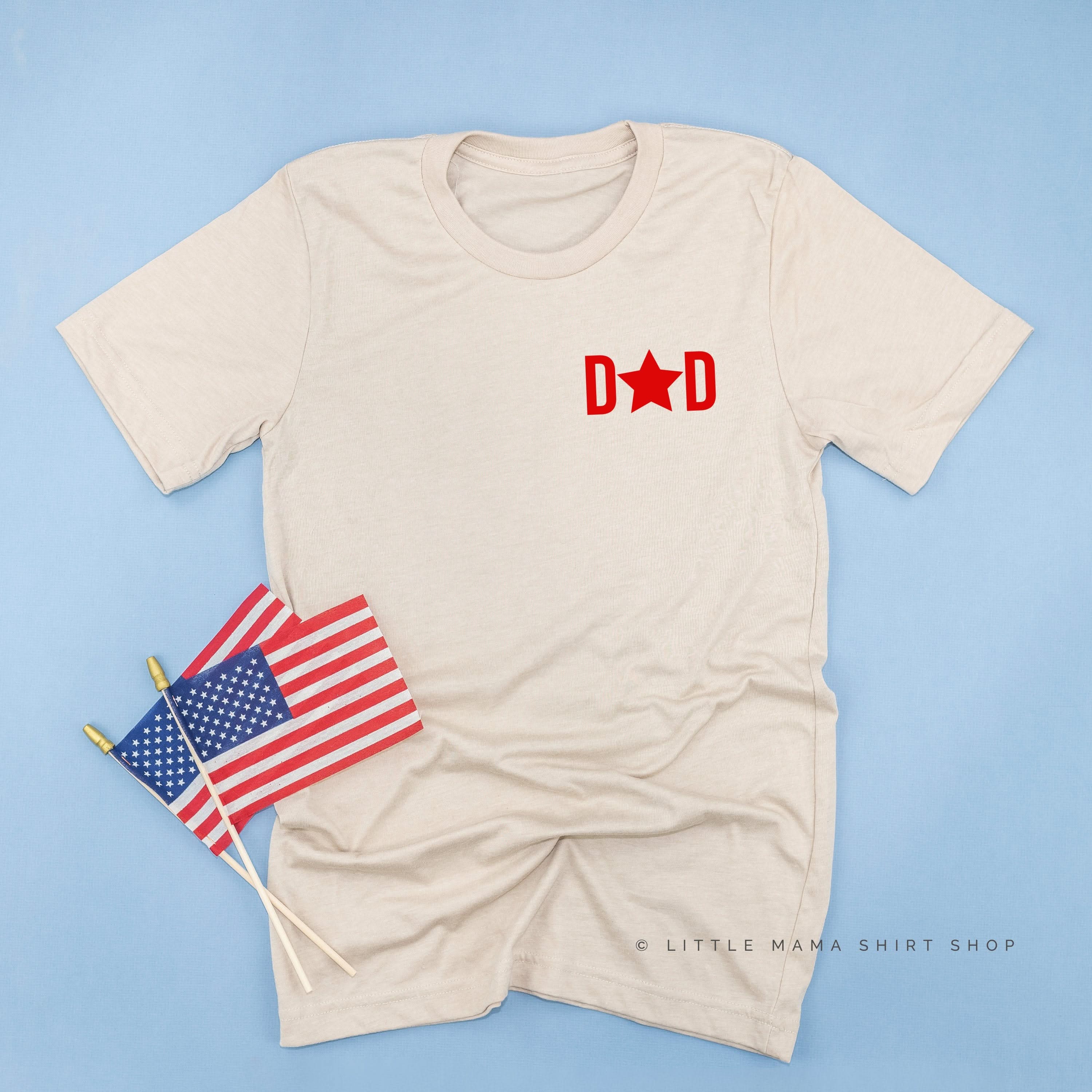 Dad - Star (pocket) - Unisex Tee - Image 6