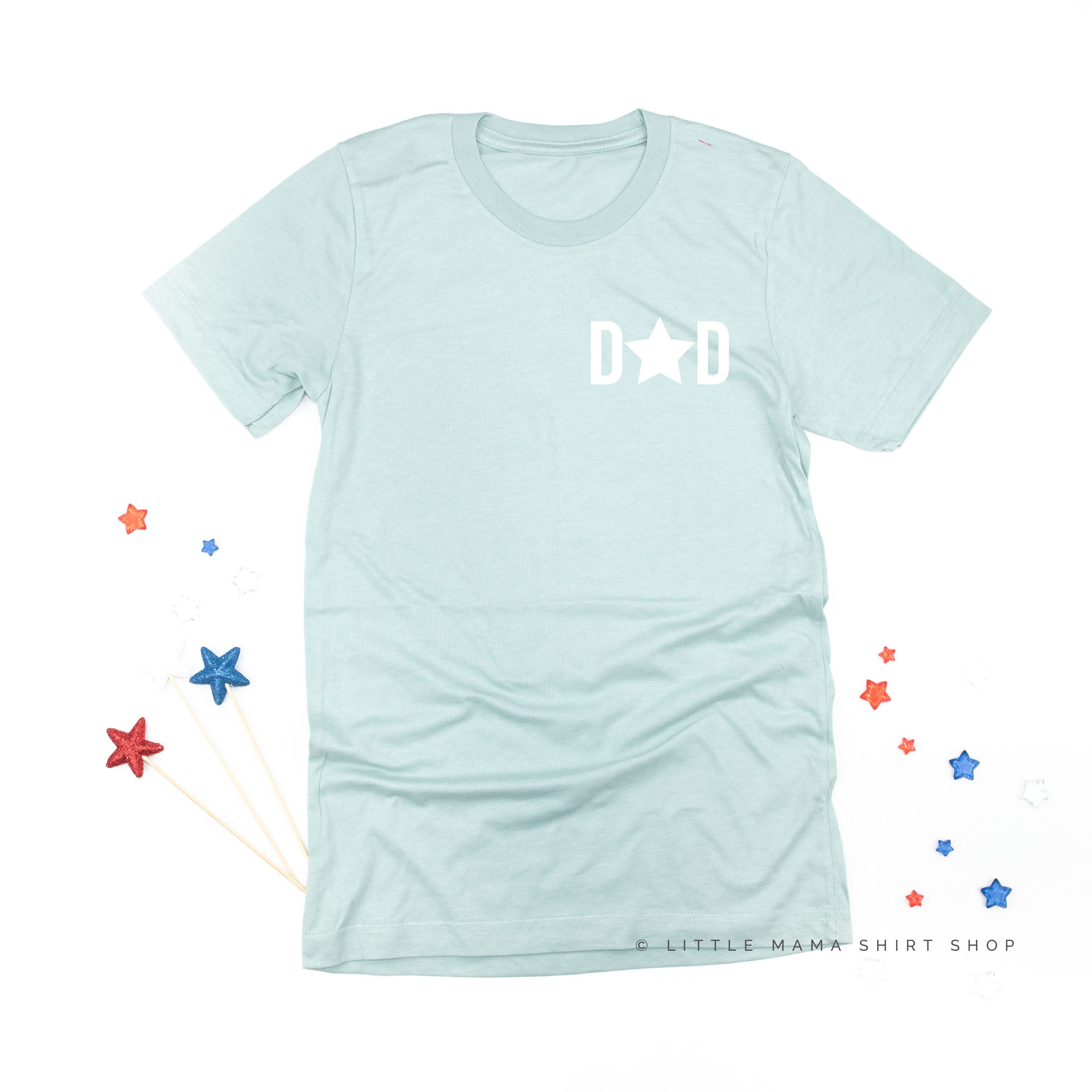 Dad - Star (pocket) - Unisex Tee - Image 8