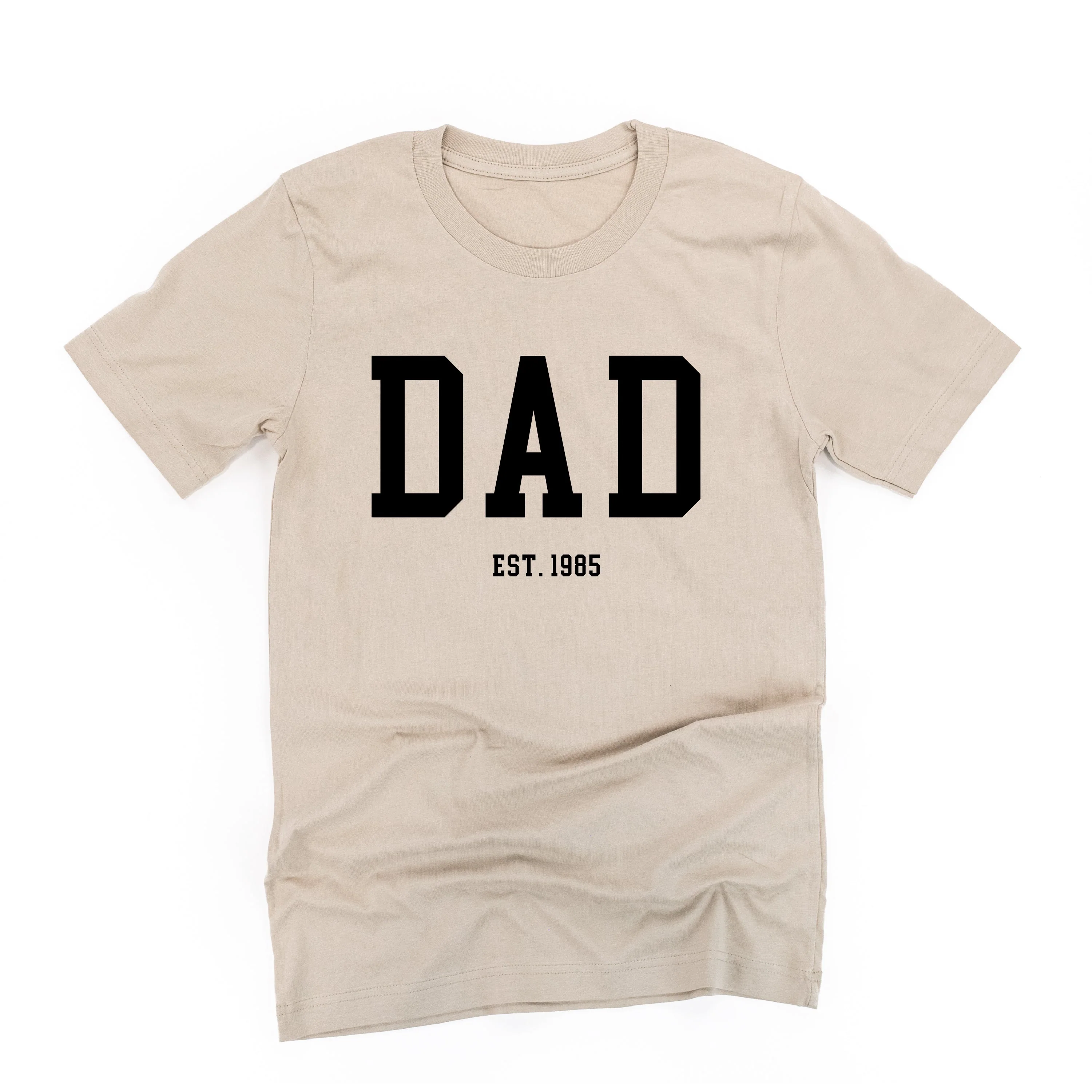 Dad - Est. (Select Your Year) - Unisex Tee - Image 2