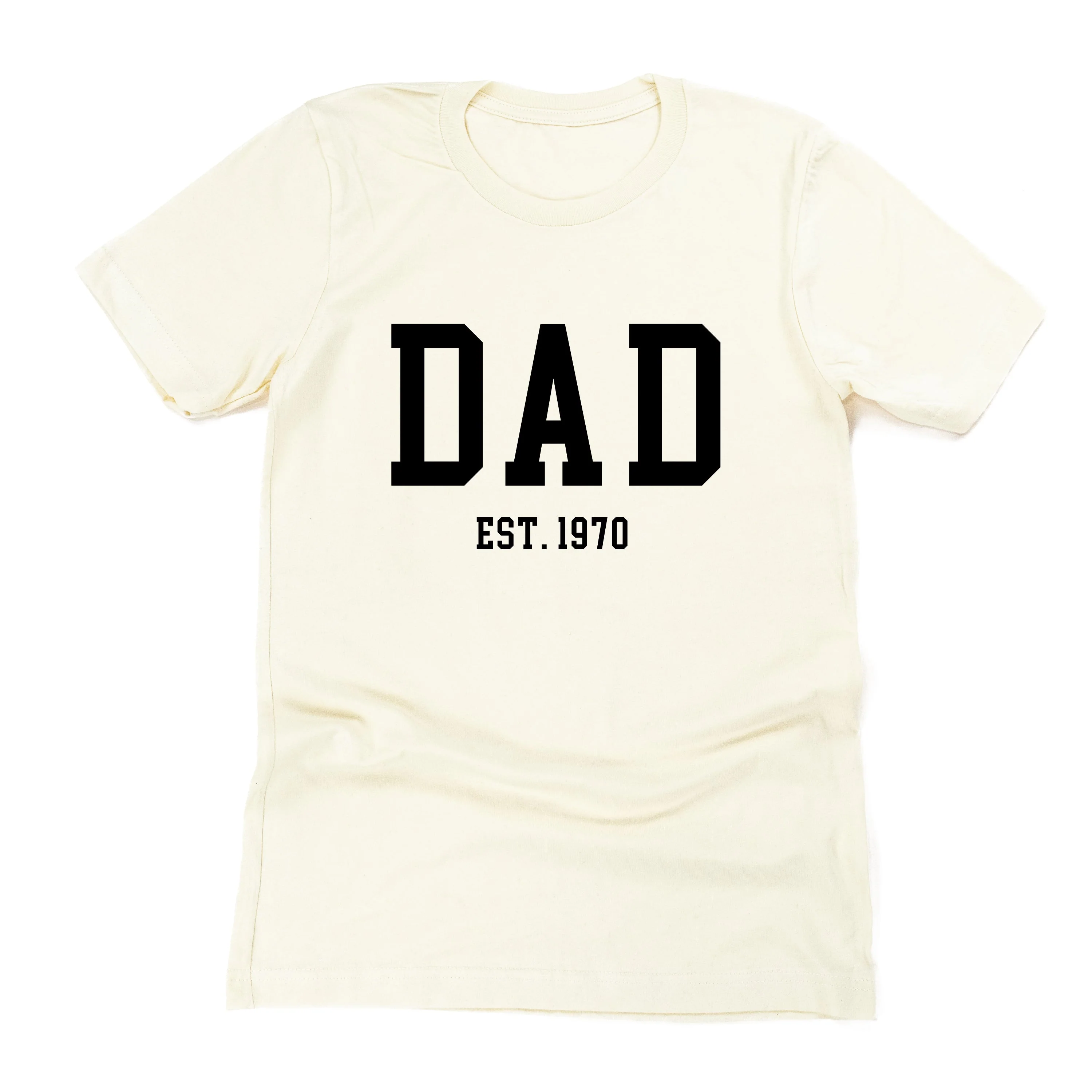 Dad - Est. (Select Your Year) - Unisex Tee - Image 3