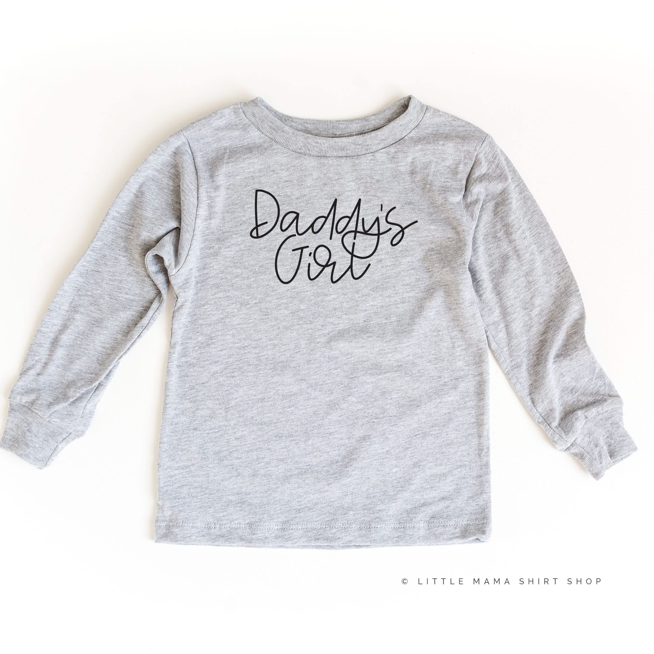 Daddy's Girl - Cursive - Child Long Sleeve Tee - Image 3