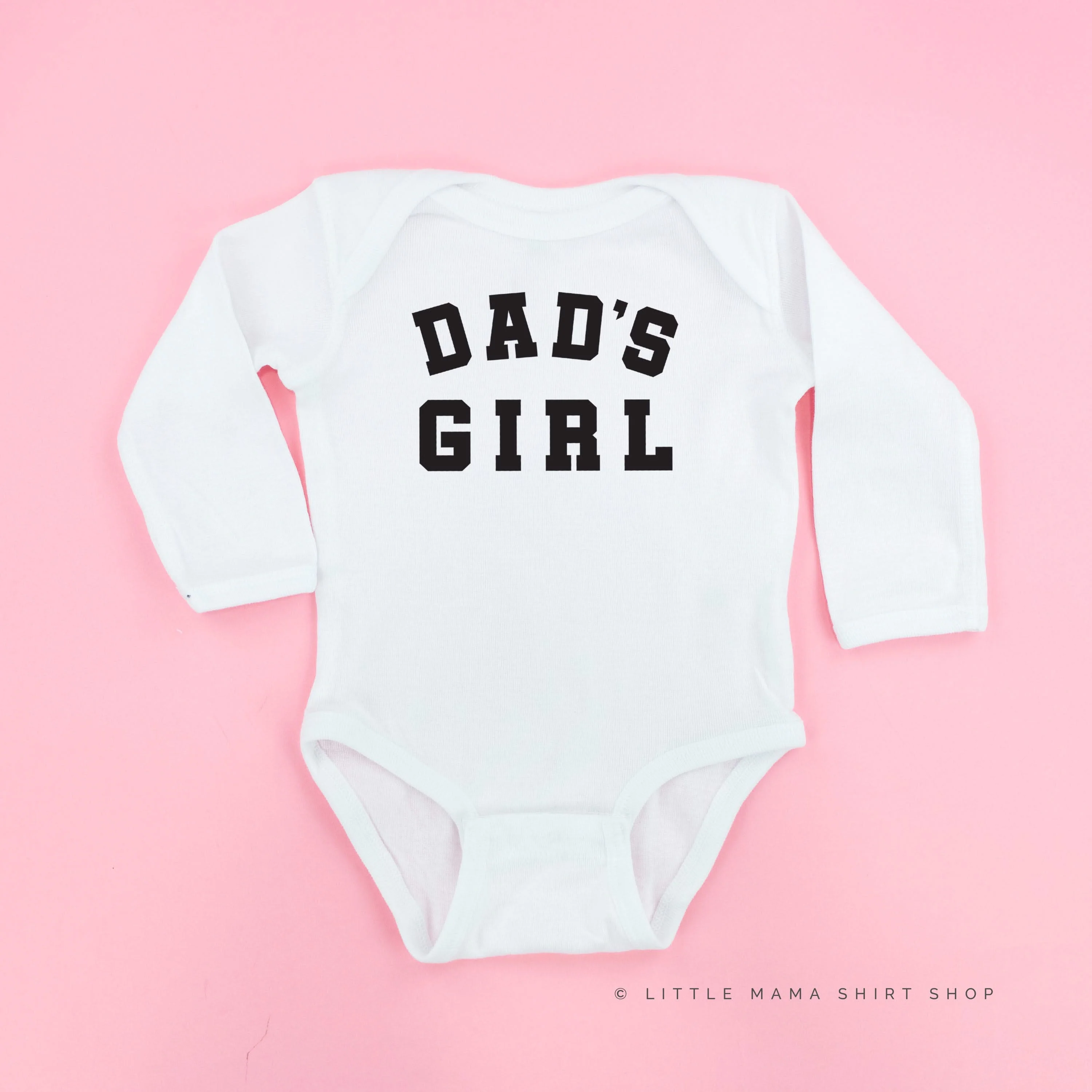 Dad's Girl - Varsity - Child Long Sleeve Tee