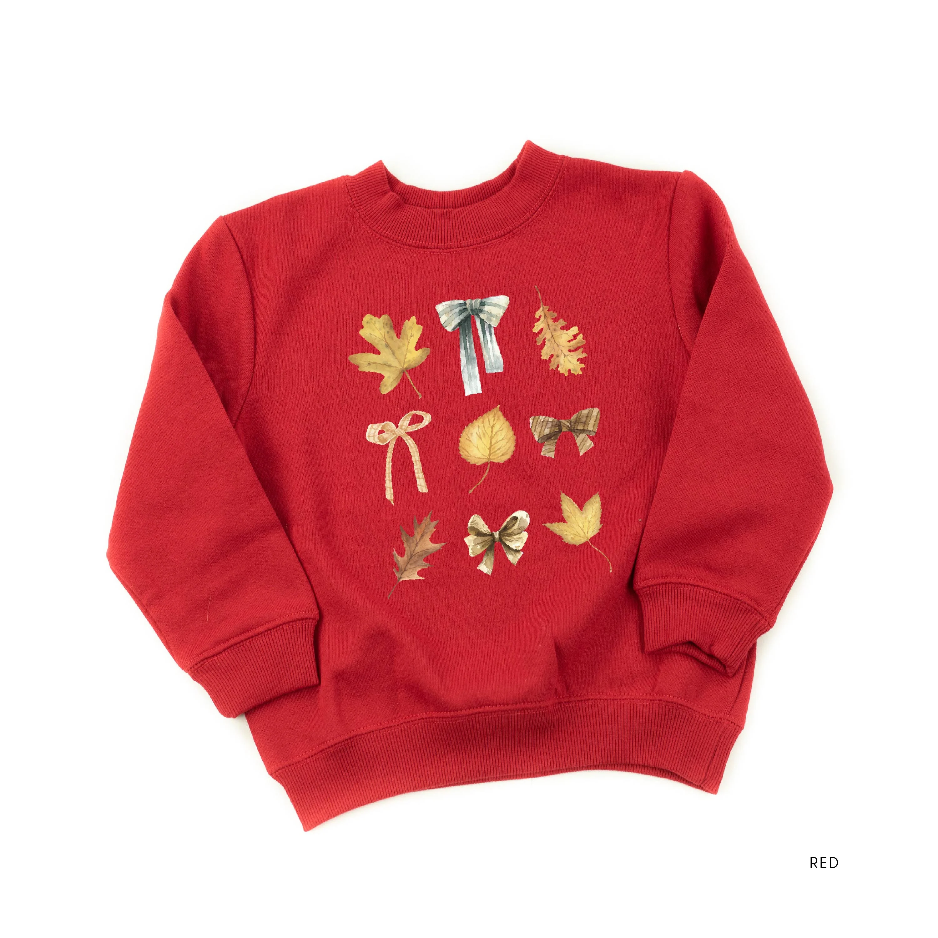 Dainty Bows and Leaves - Child Sweater - Image 3