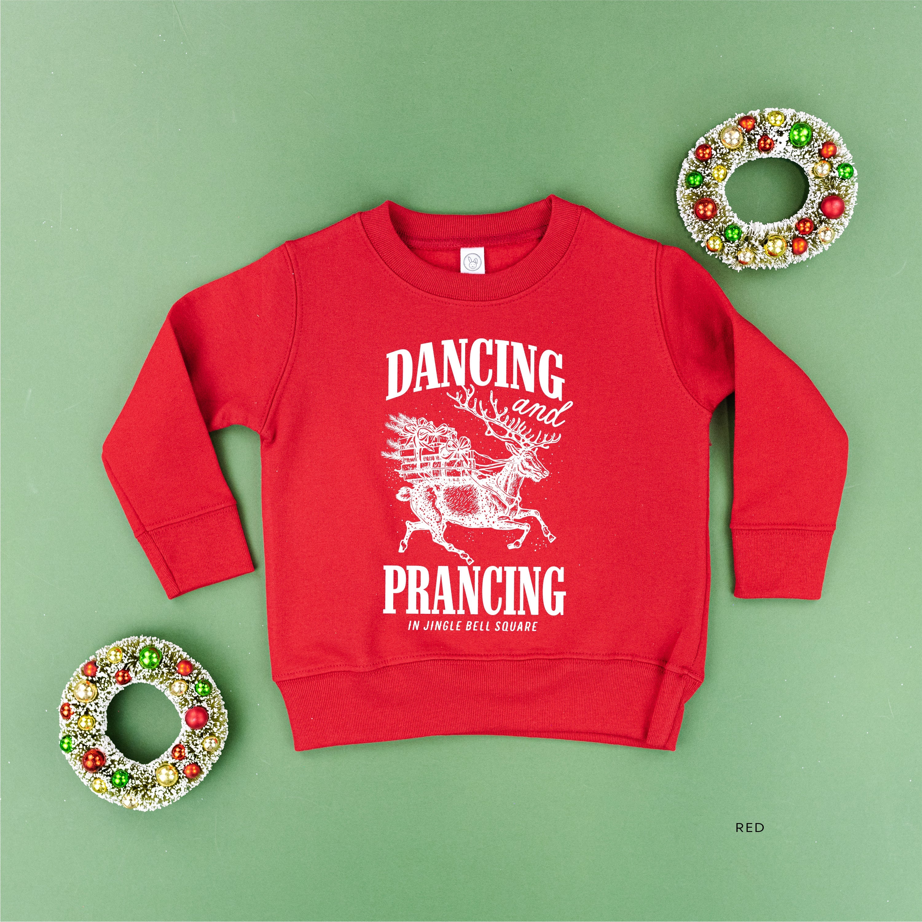 Dancing and Prancing in Jingle Bell Square - Child Sweater - Image 5