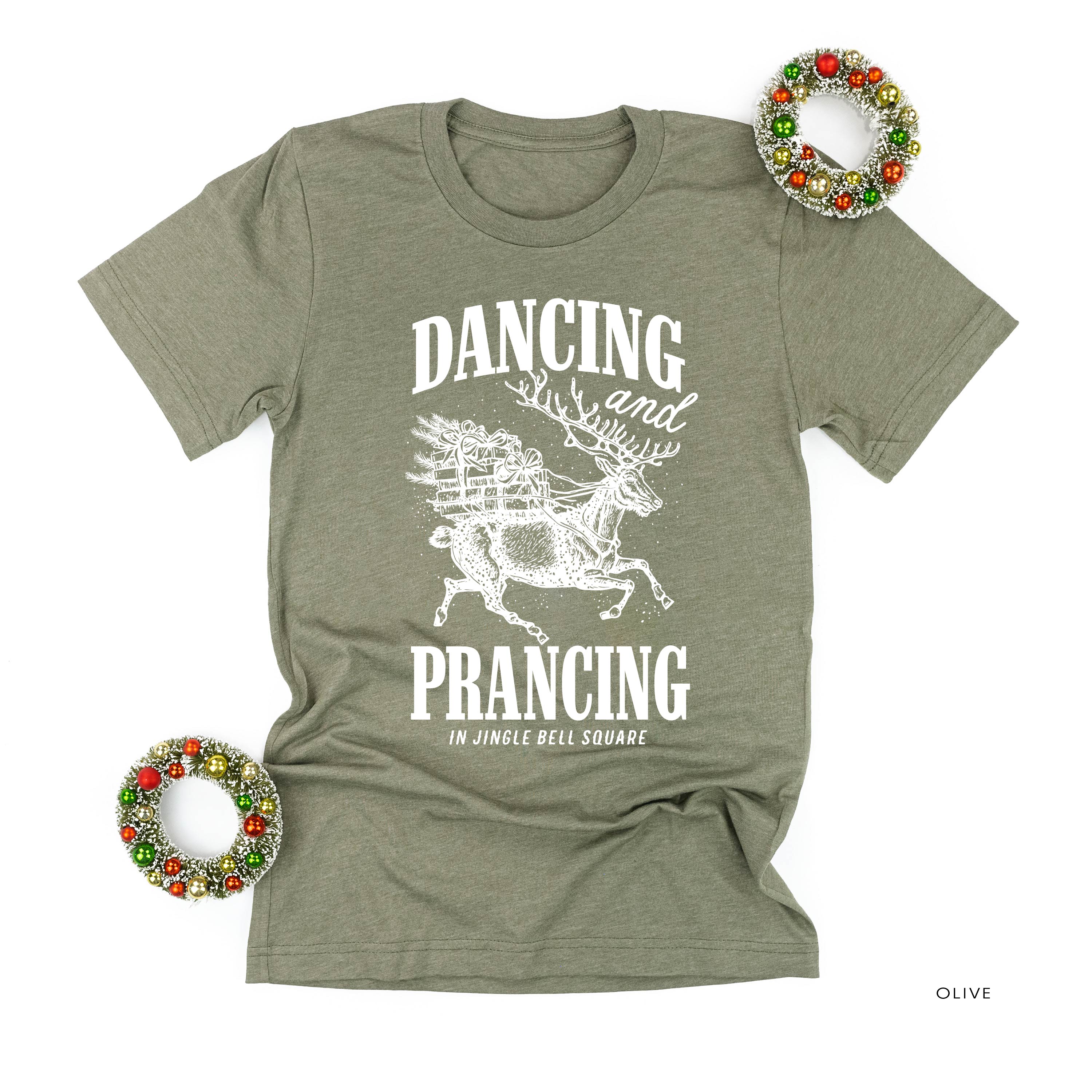 Dancing and Prancing in Jingle Bell Square - Unisex Tee - Image 2