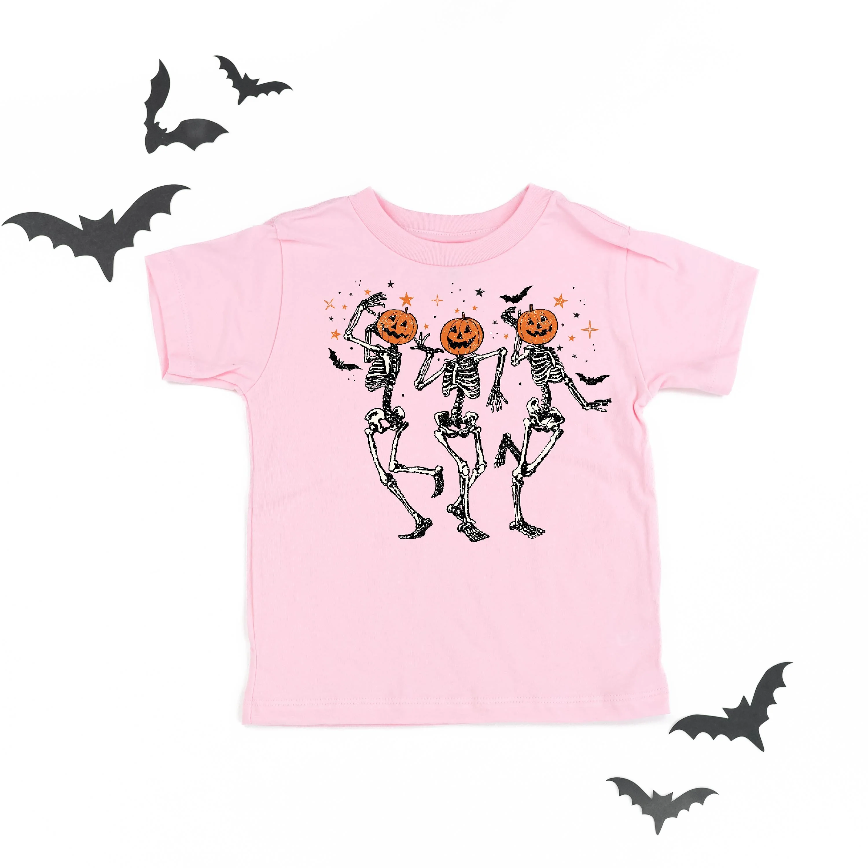 Pumpkin Head Dancing Skellies - Child Tee - Image 5
