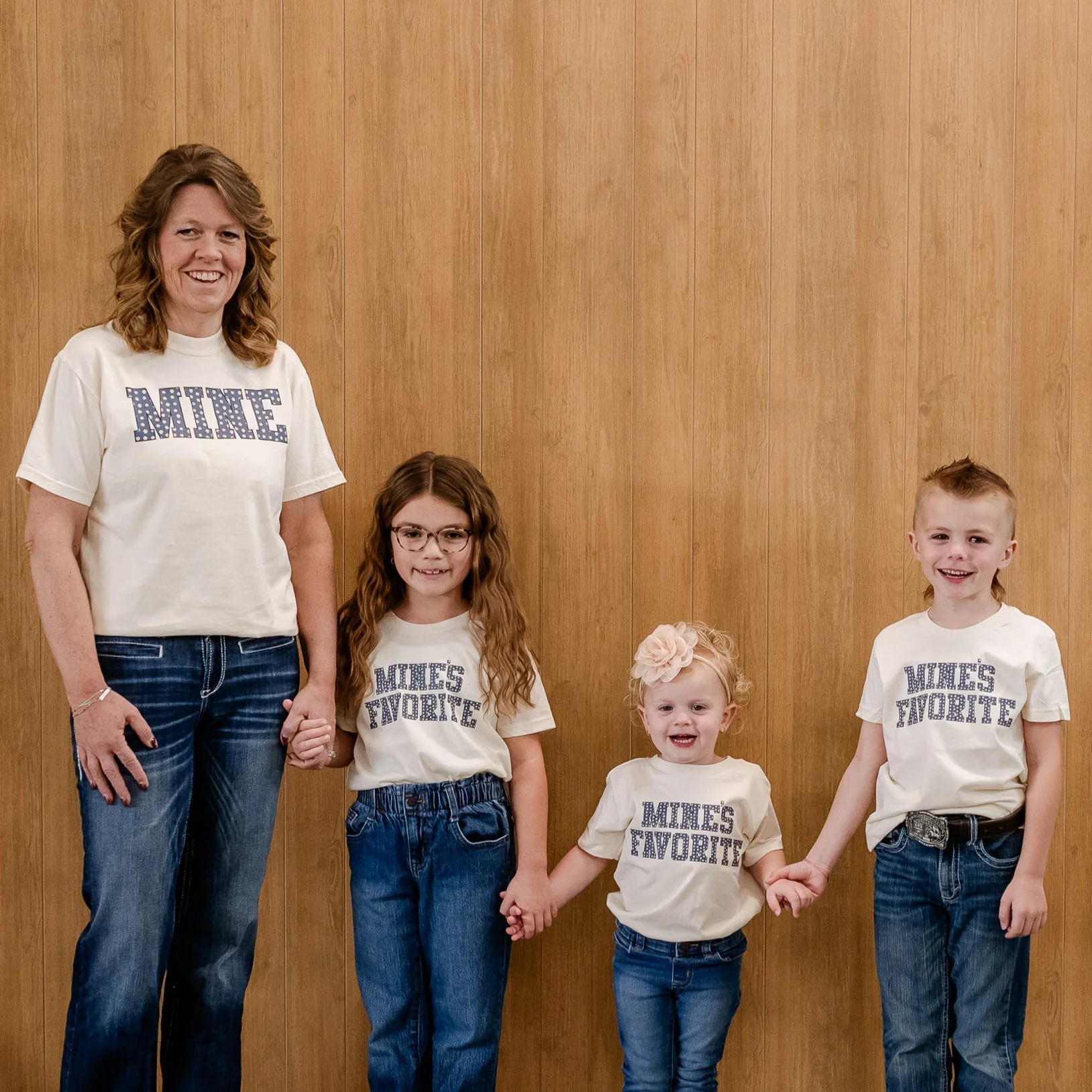 Denim Daisies - Semi-Custom - Child Tee - Image 2