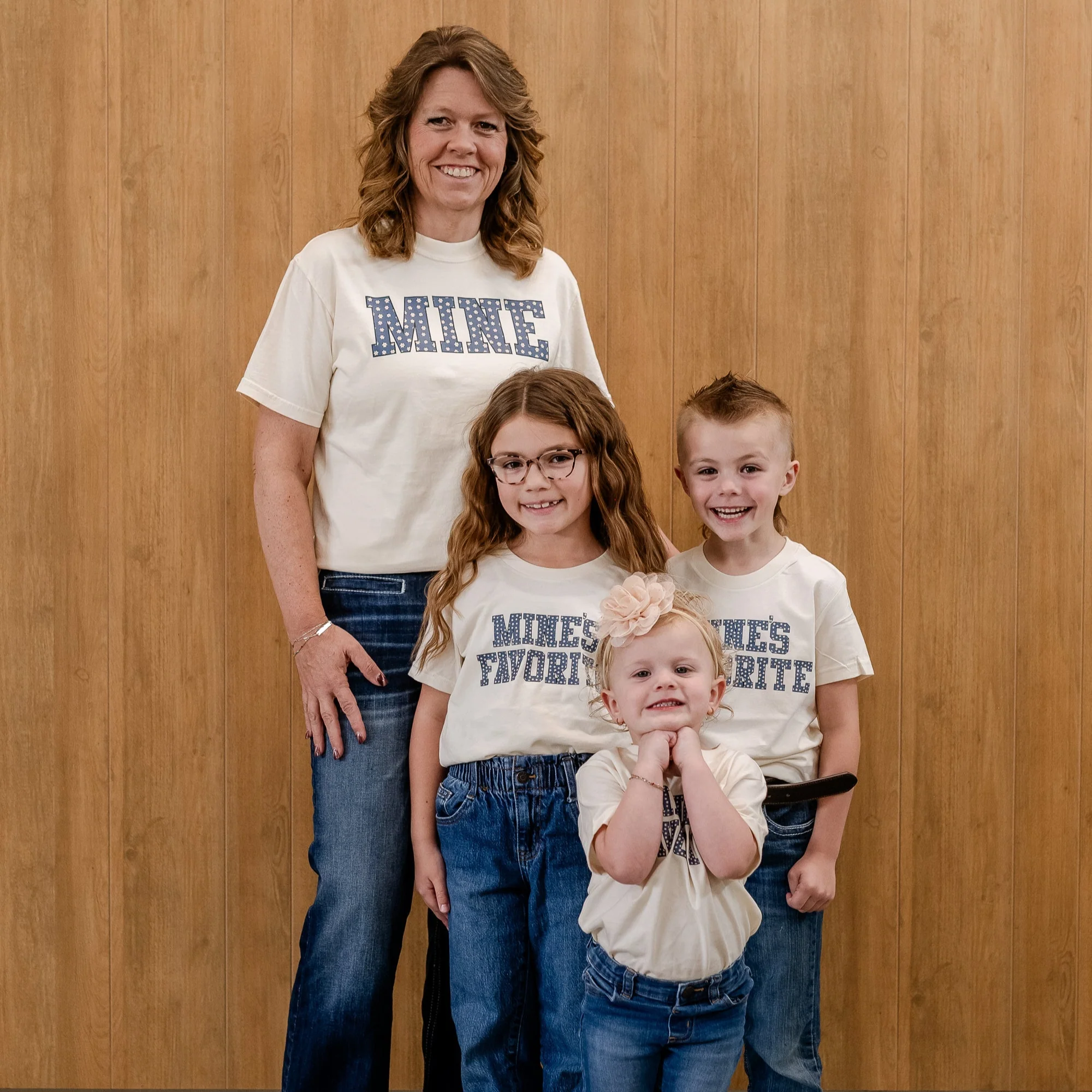 Denim Daisies - Semi-Custom - Child Tee - Image 3