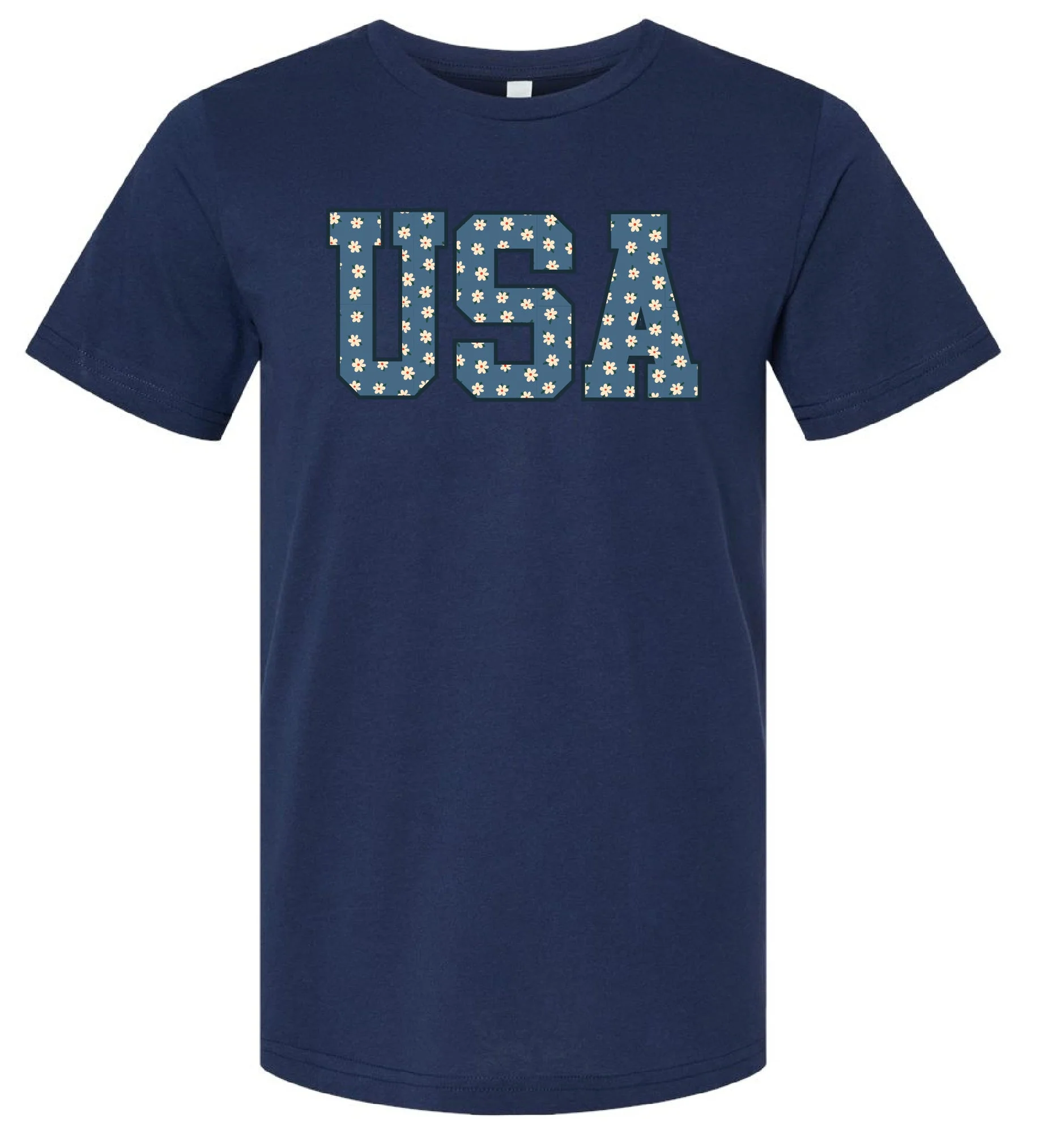 Denim Daisies - USA - Unisex Tee - Image 4