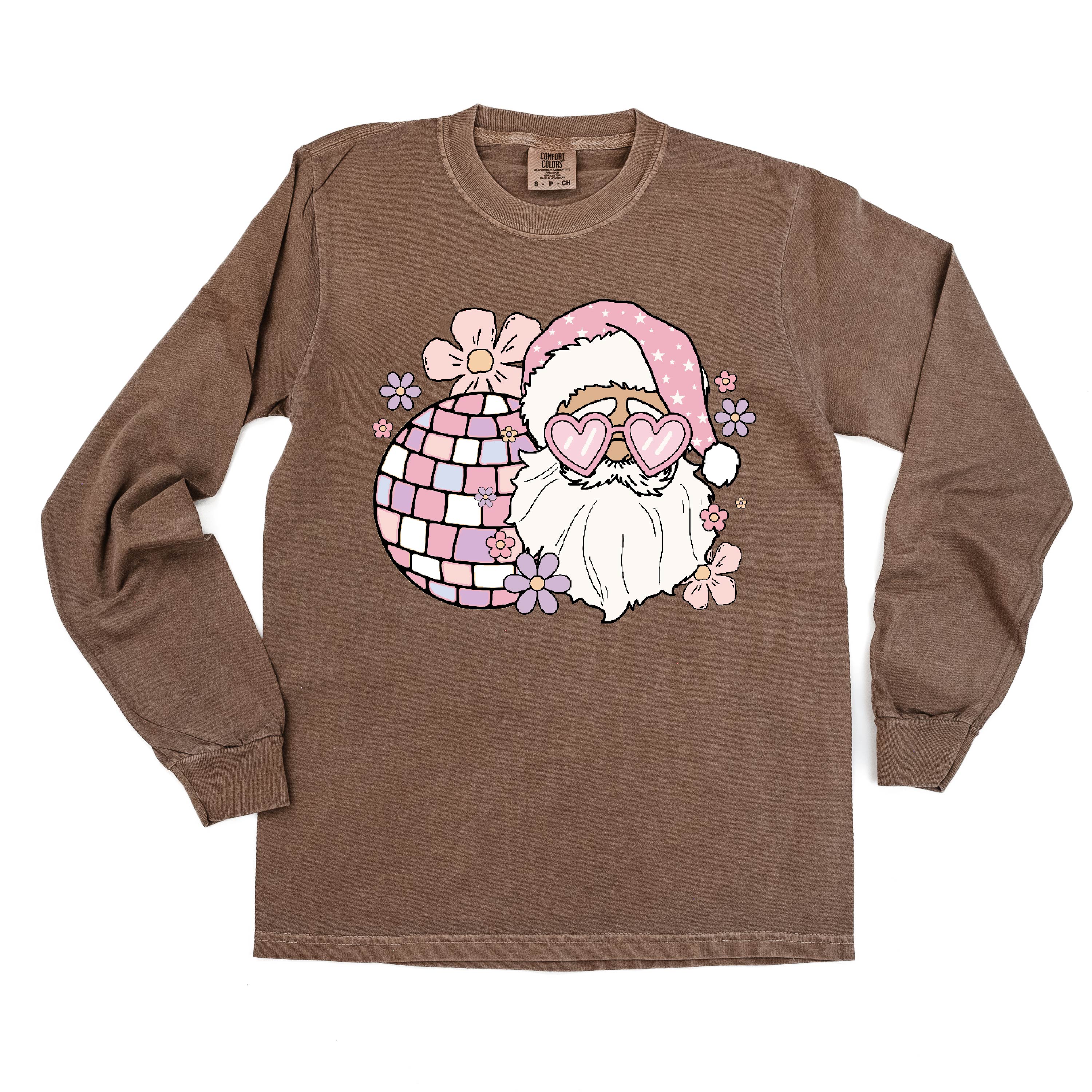 Disco Santa - Long Sleeve Comfort Colors Tee - Image 9