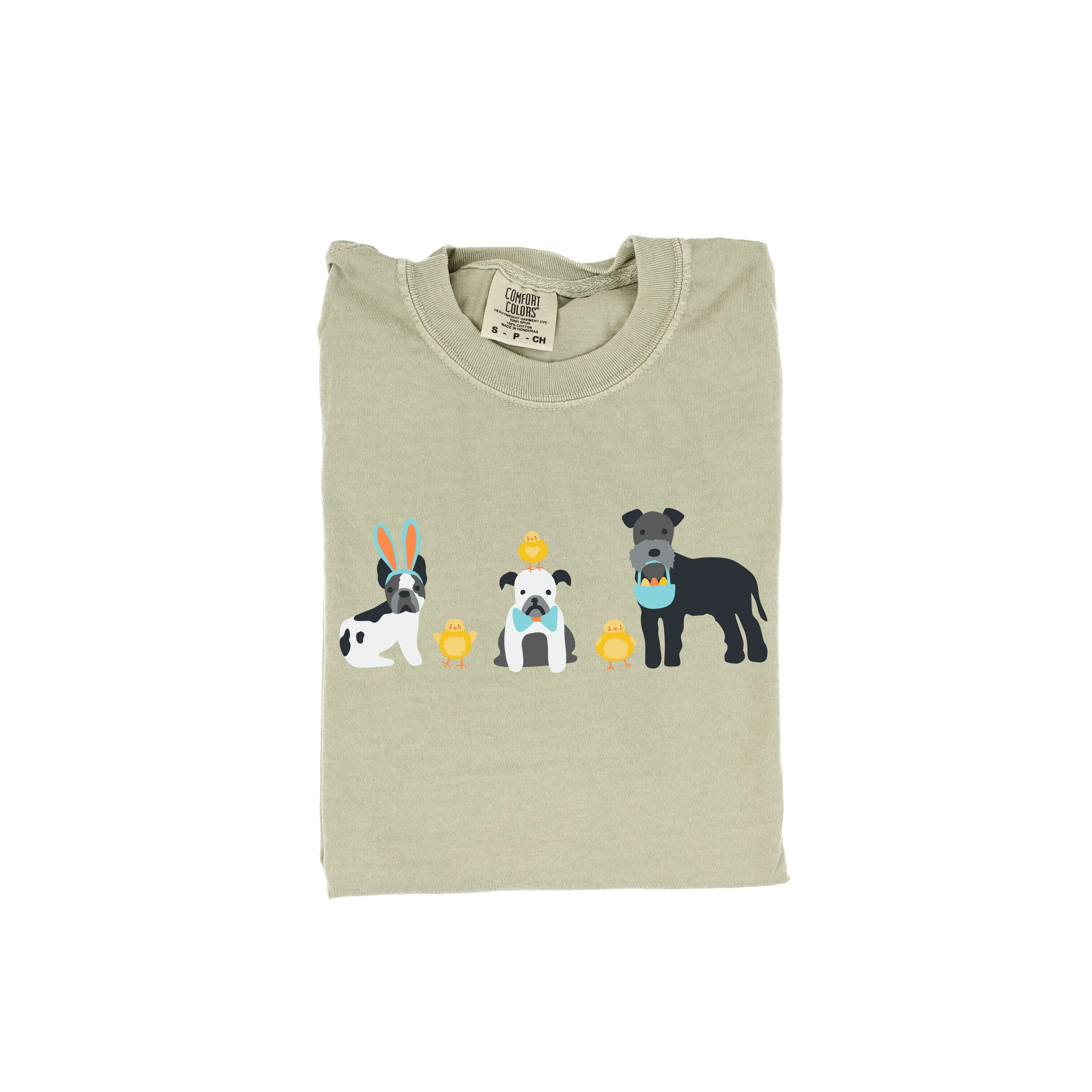 Easter Pups - Comfort Colors Tee - Image 2