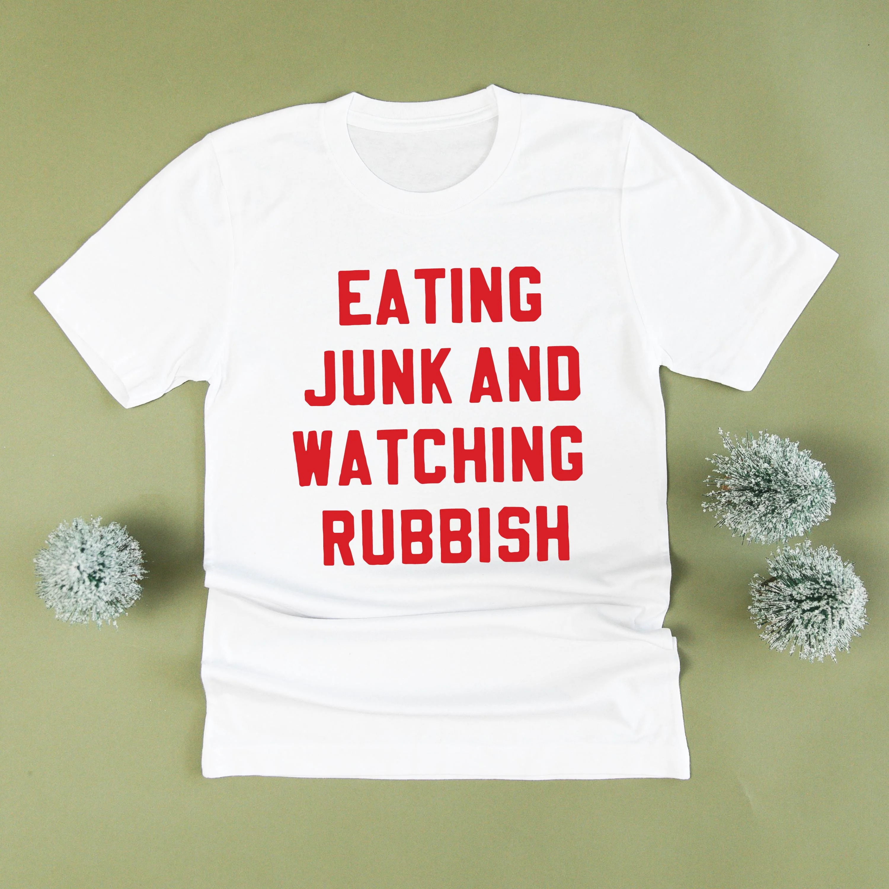 Eating Junk And Watching Rubbish - Unisex Tee - Image 2