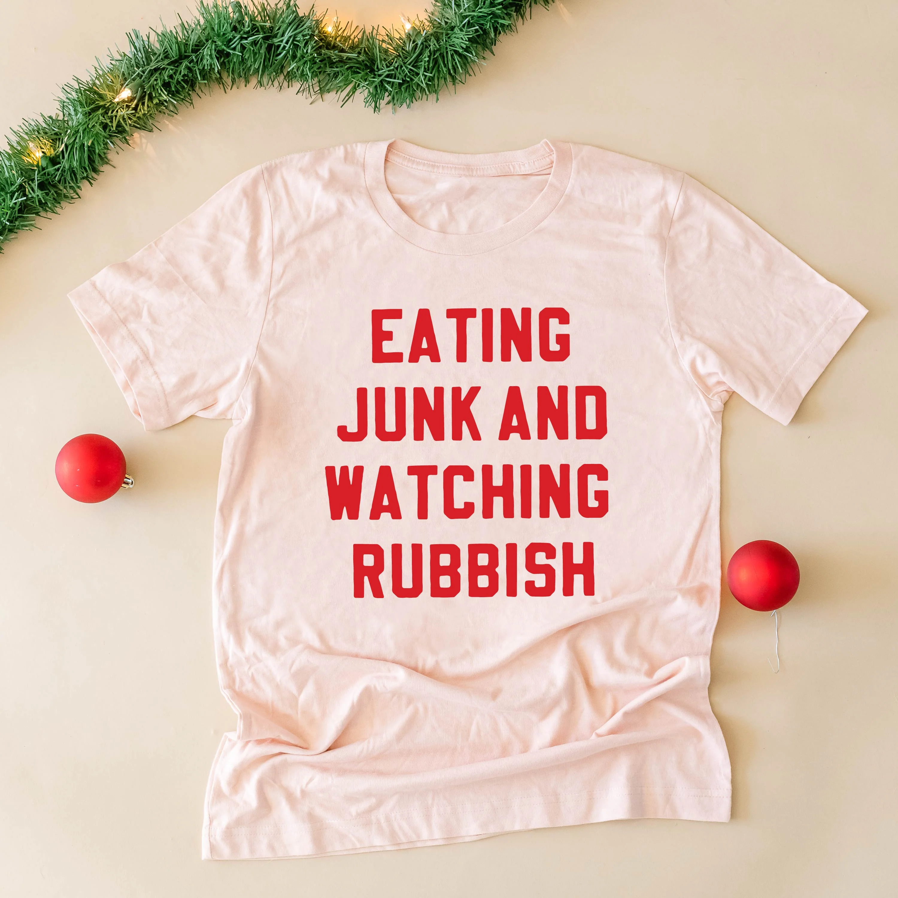 Eating Junk And Watching Rubbish - Unisex Tee - Image 3