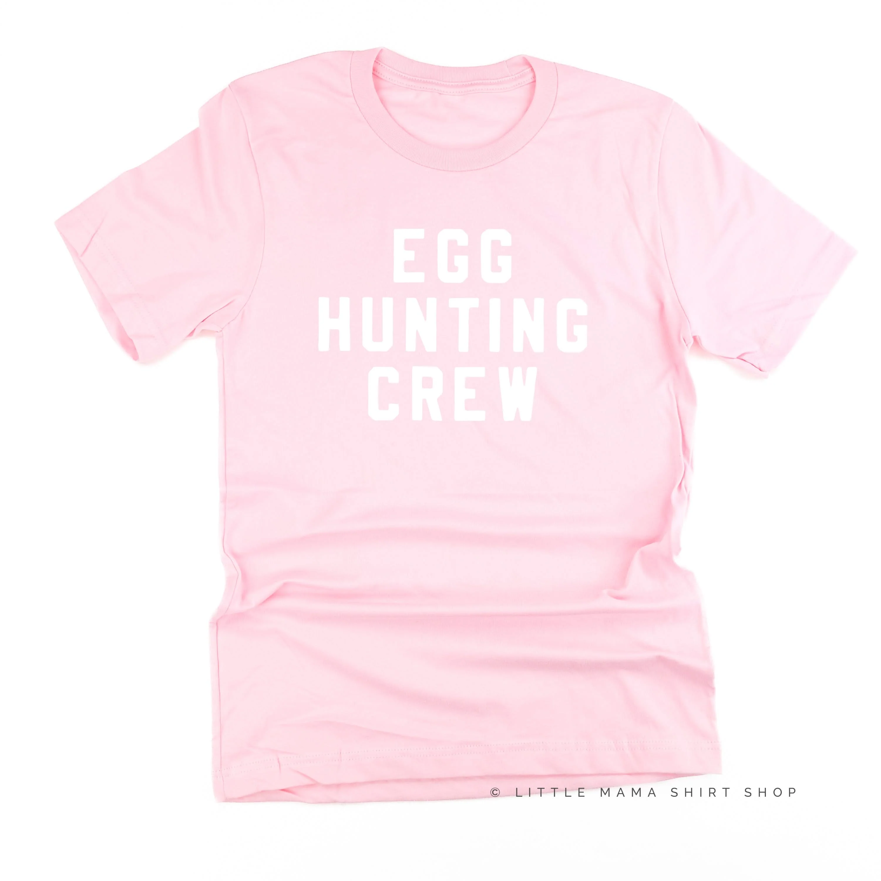 Block Font - Egg Hunting Crew - Unisex Tee - Image 4
