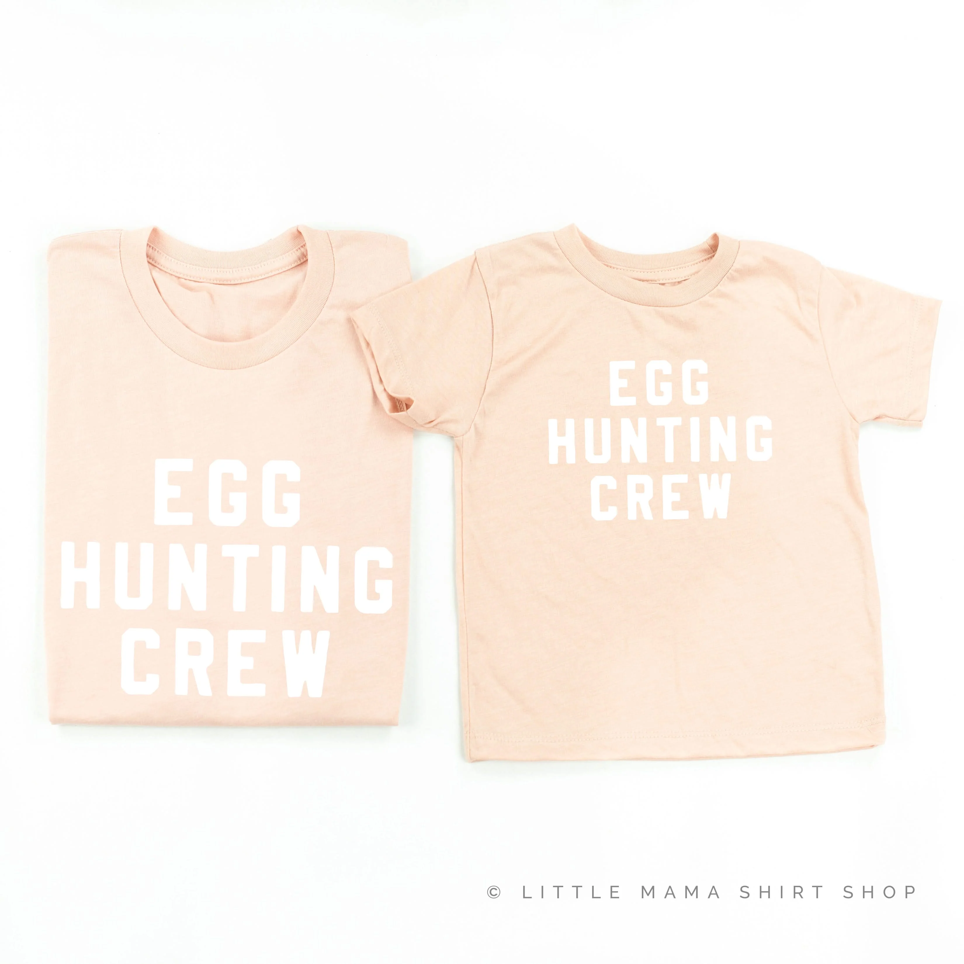 Block Font - Egg Hunting Crew - Set of 2 Tees - Image 3