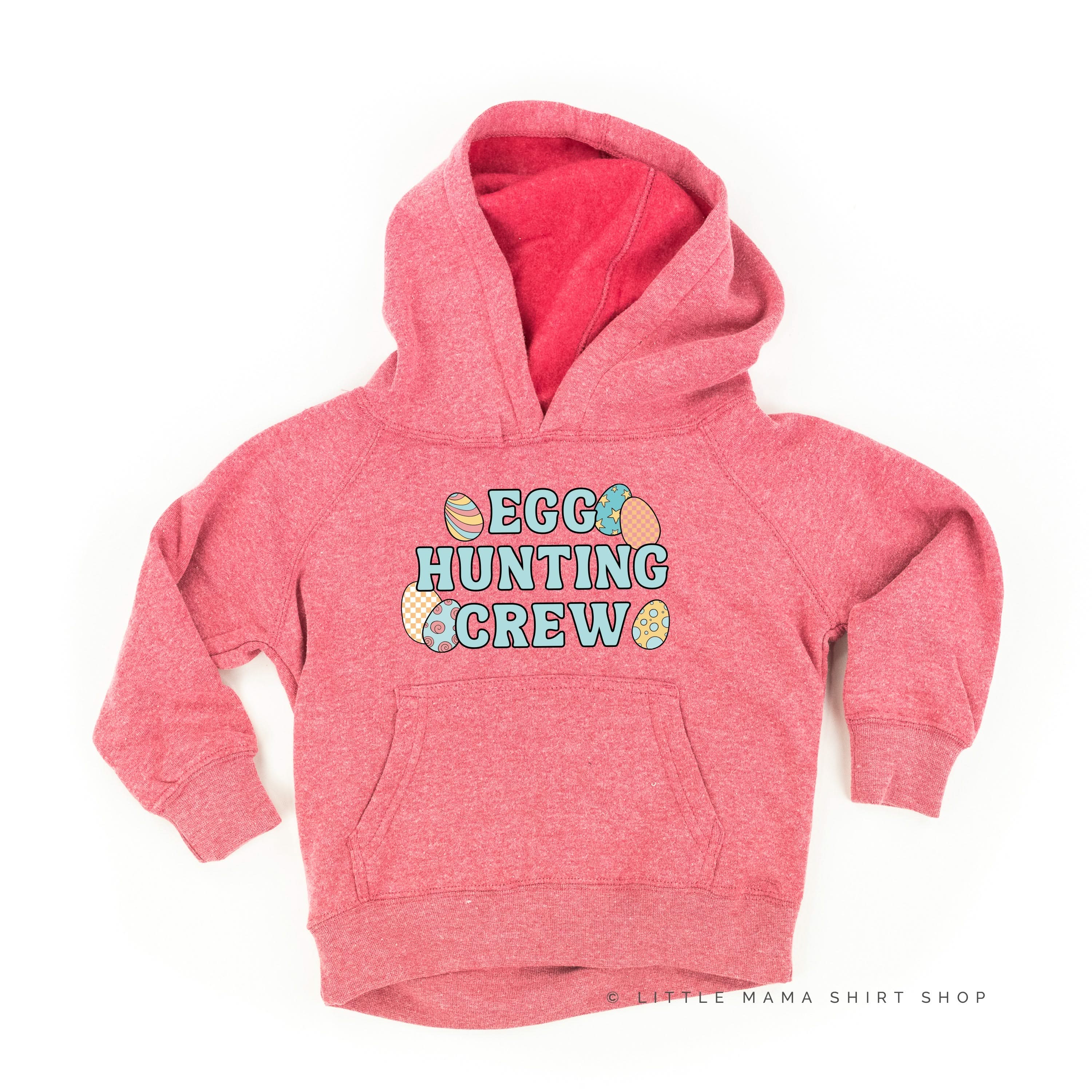 Egg Hunting Crew - Groovy w/ Eggs - Child Hoodie - Image 2
