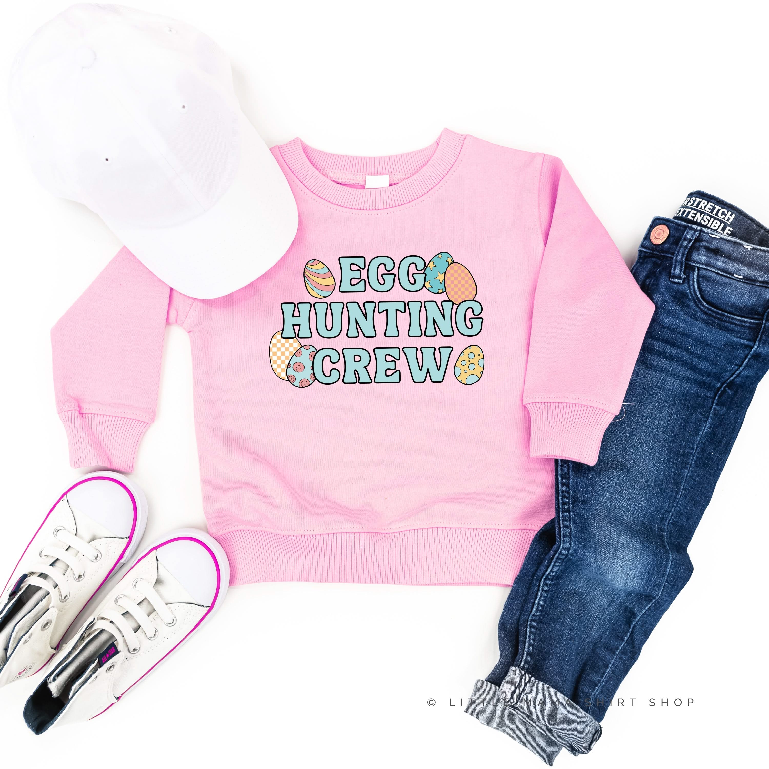 Egg Hunting Crew - Groovy w/ Eggs - Child Sweater