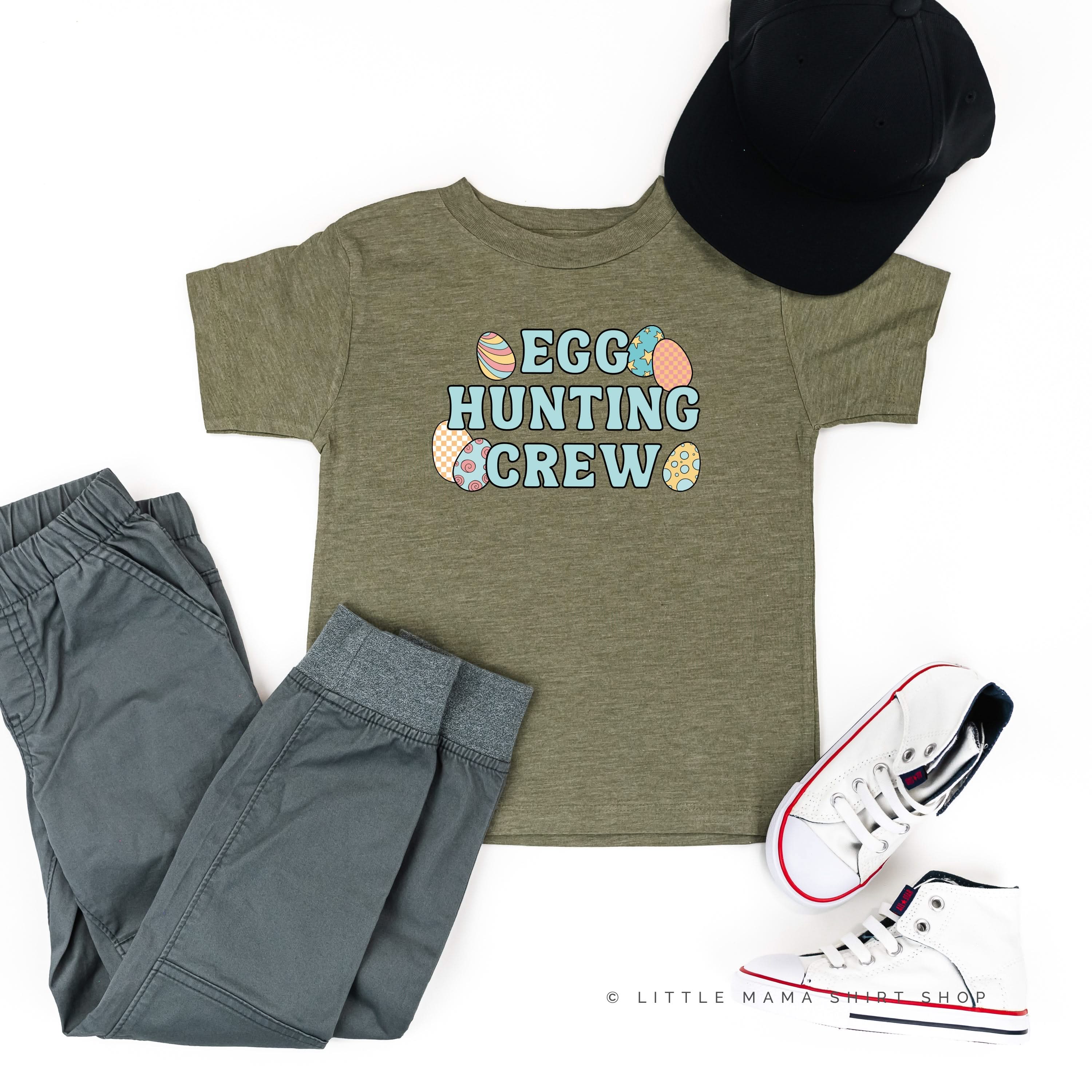 Egg Hunting Crew - Groovy w/ Eggs - Child Tee - Image 6