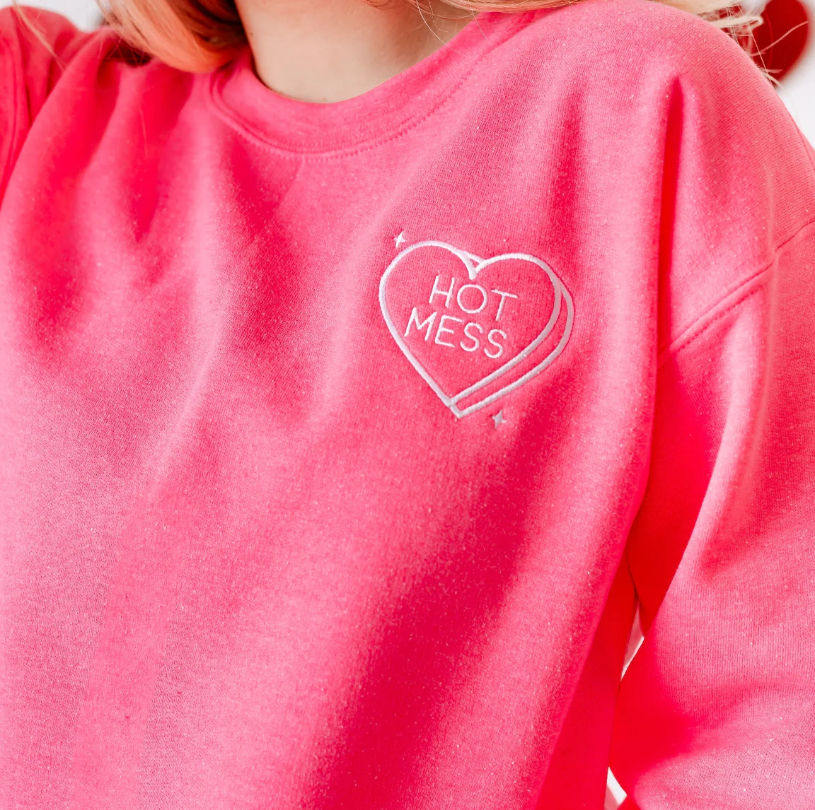 Embroidered Basic Fleece - Conversation Hearts (Choose Your Fave) - Image 11