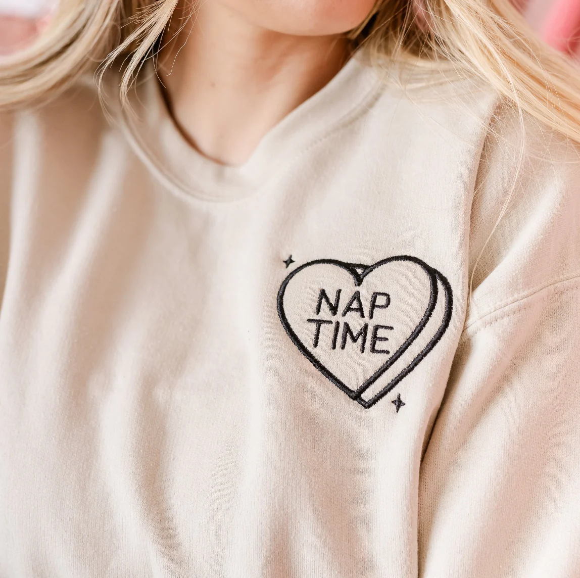 Embroidered Basic Fleece - Conversation Hearts (Choose Your Fave) - Image 5