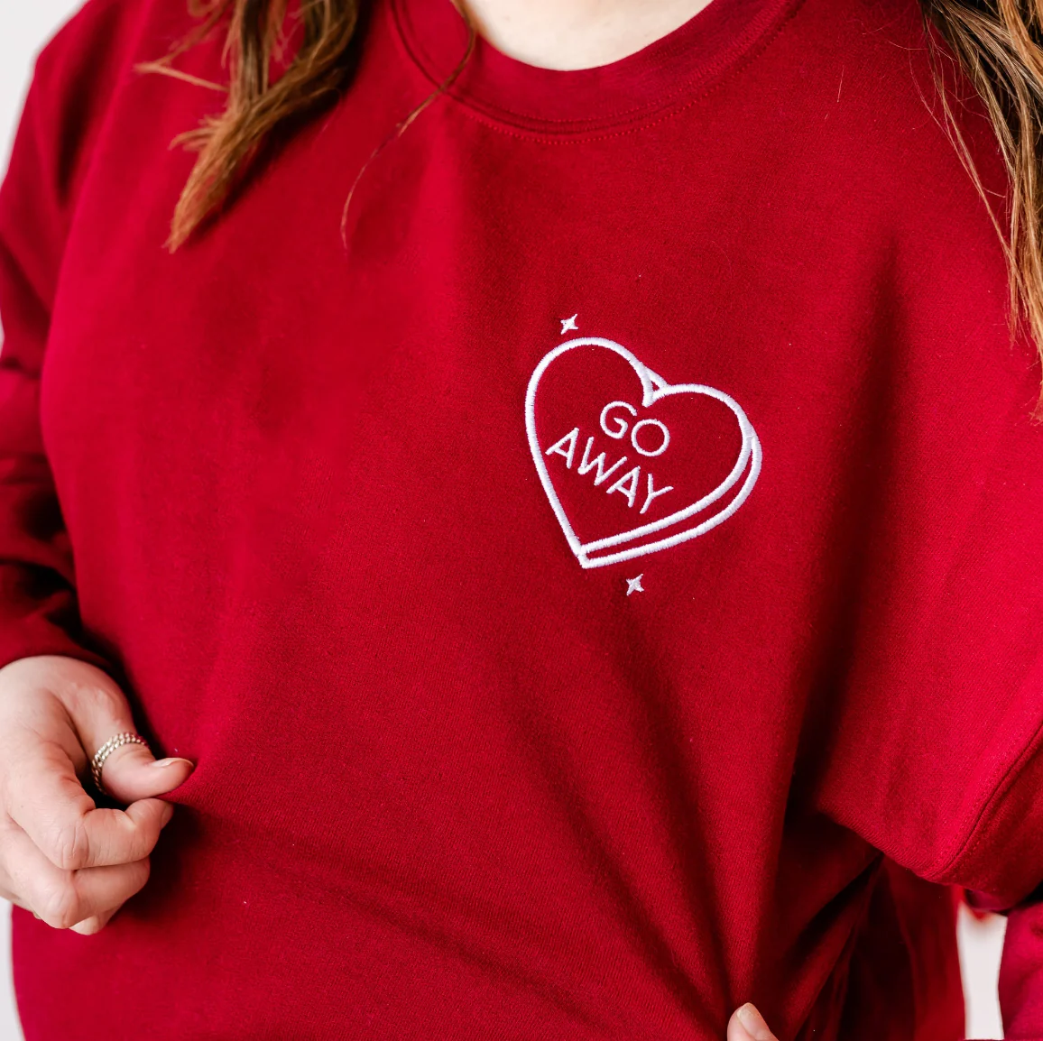 Embroidered Basic Fleece - Conversation Hearts (Choose Your Fave) - Image 6