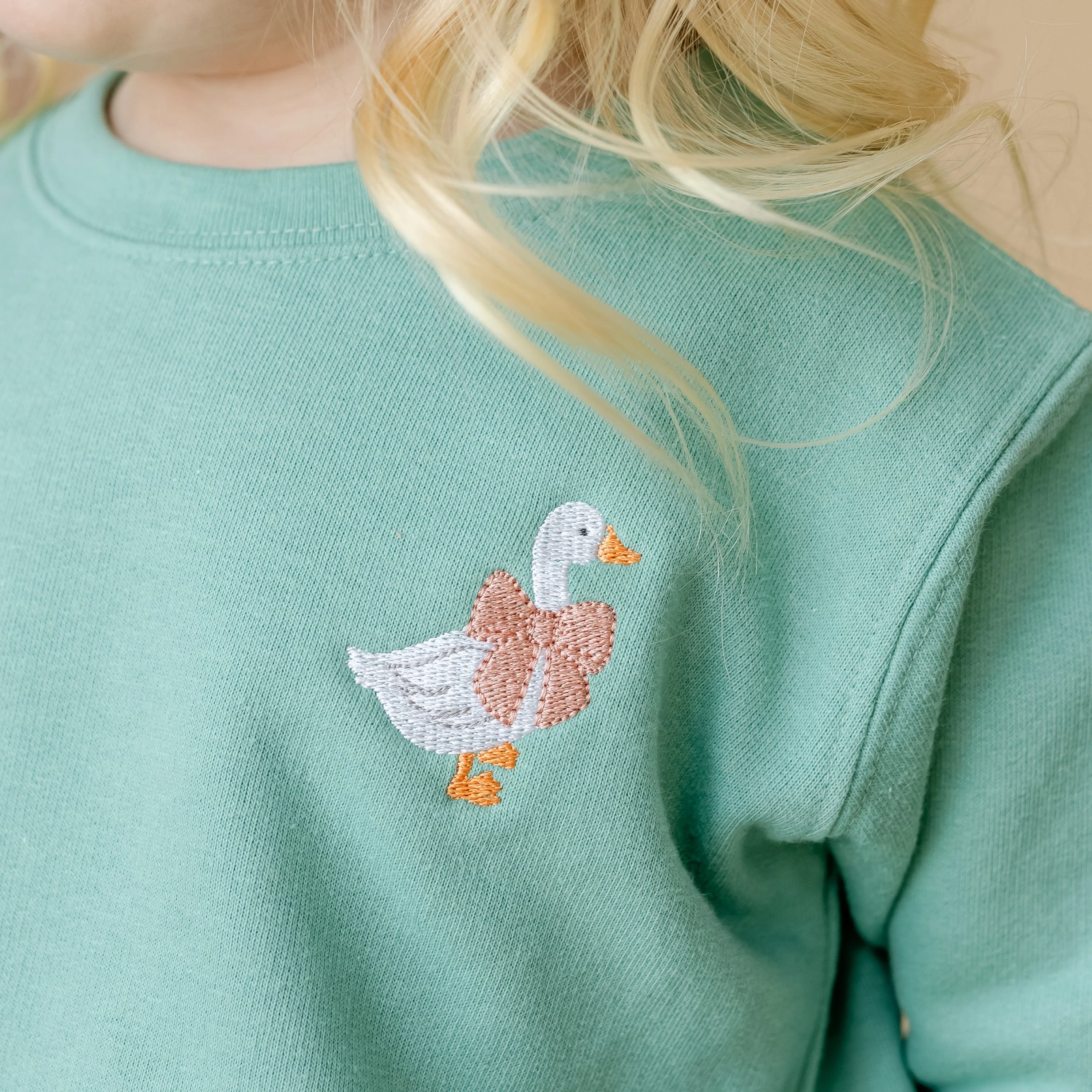 Embroidered Child Sweater - Silly Goose - Image 2