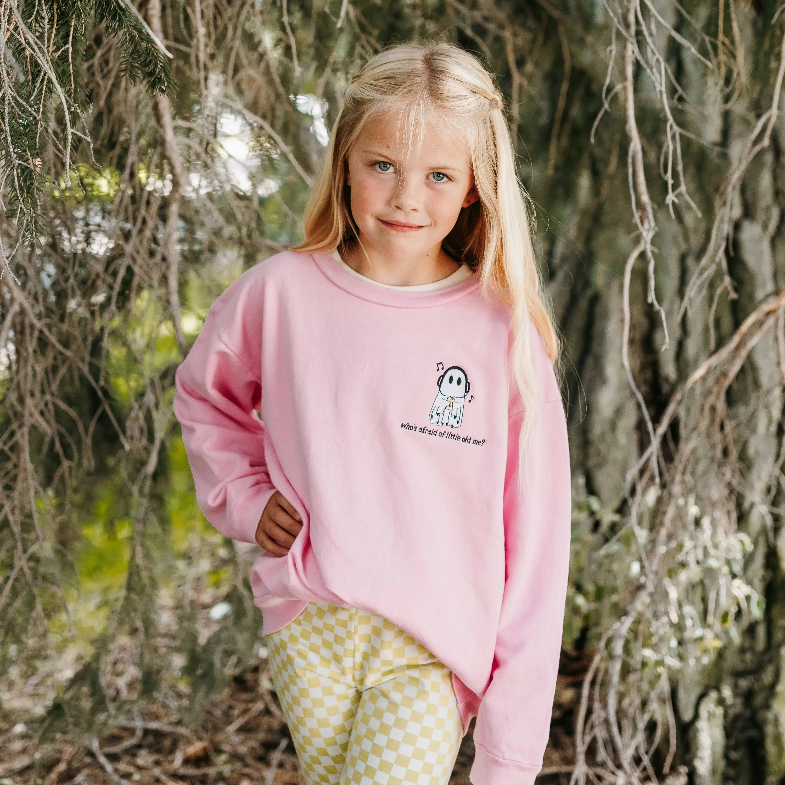 Who's Afraid of Little Old Me? - Embroidered Child Sweater - Image 2
