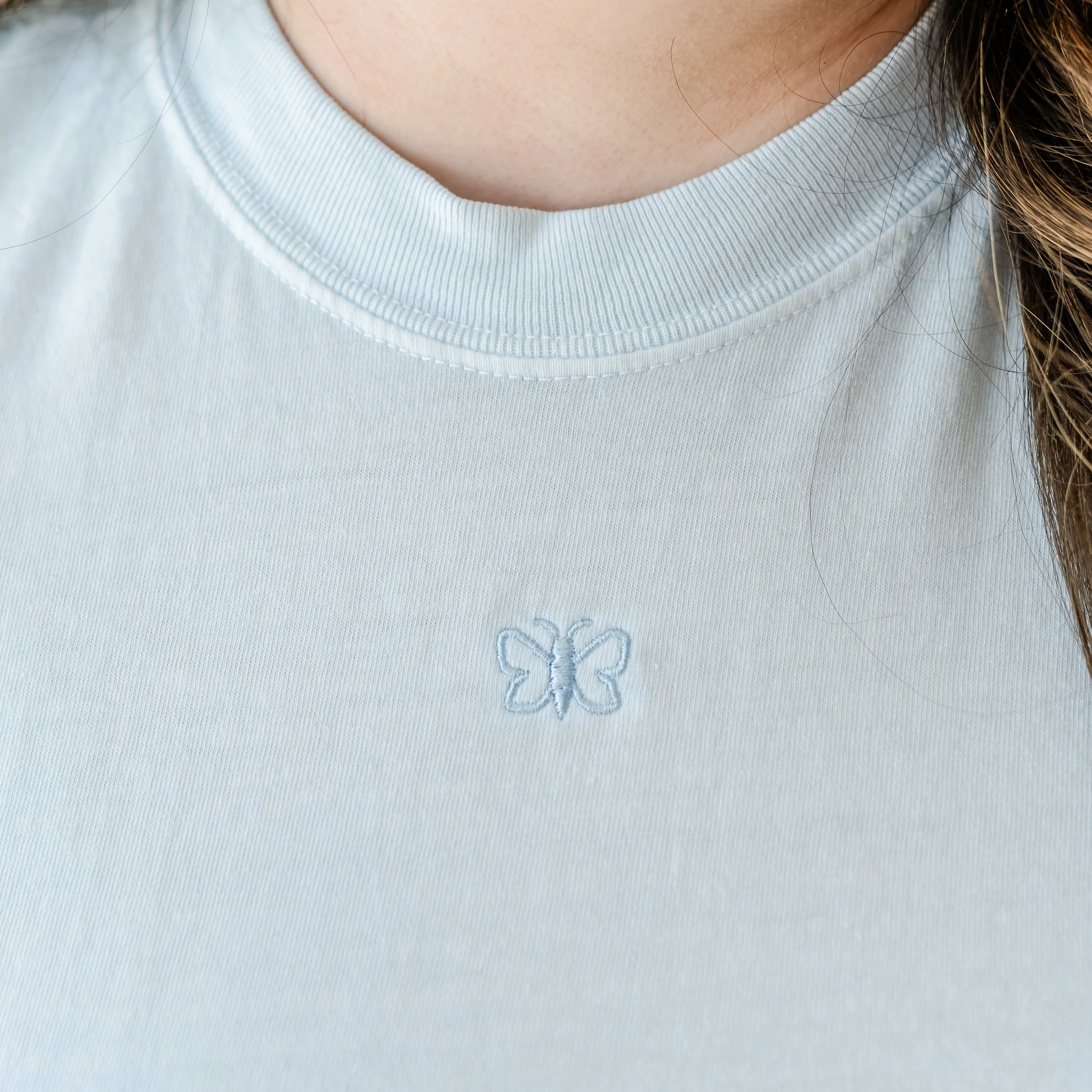 Comfort Colors Tee - Embroidered Mini Symbol (centered) - I'm Just a Girl Collection - Image 13