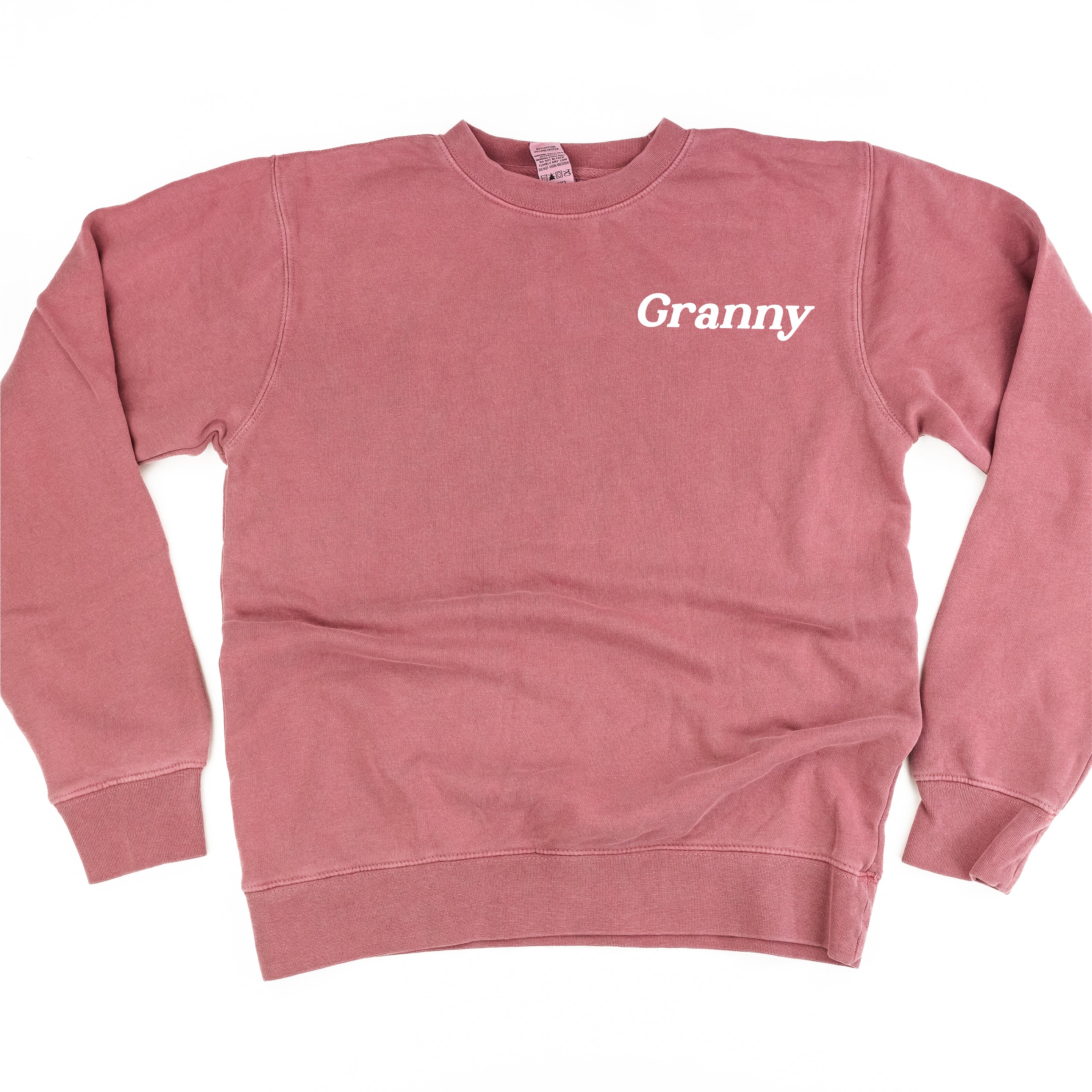 Embroidered PIGMENT Crewneck - (Pocket - White Thread) - *ITALIC* NAME - Image 5