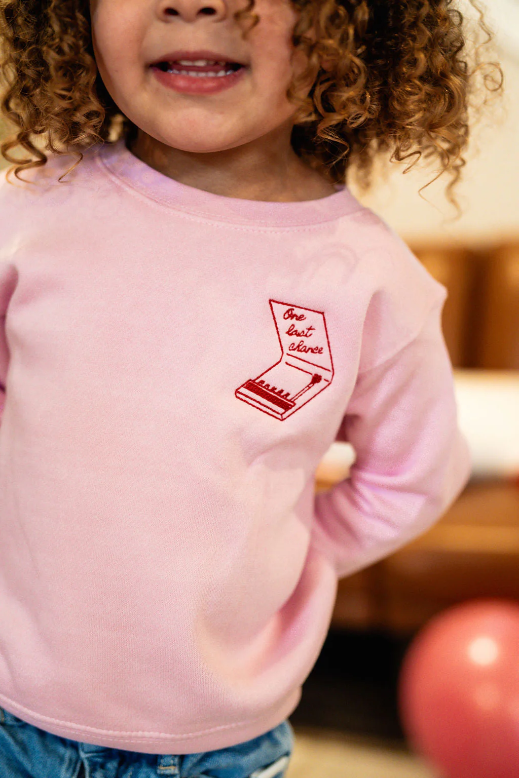 Embroidered/Printed - One Last Chance - Child Sweater - Image 2