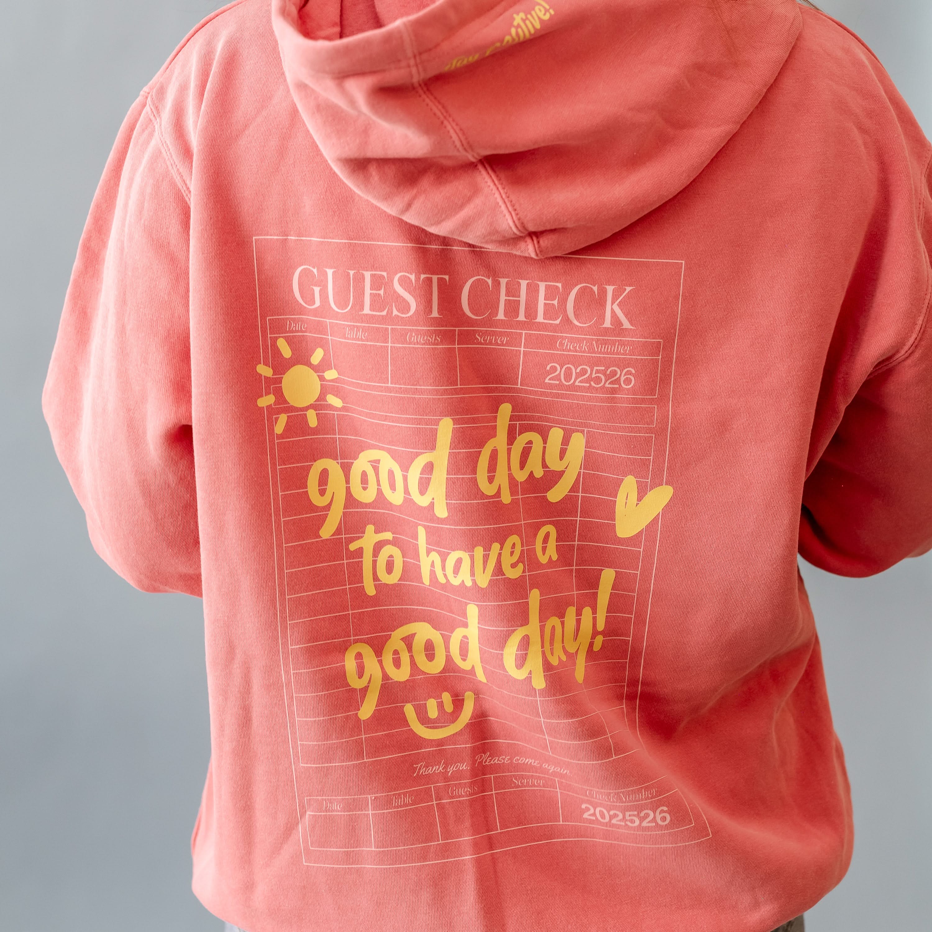 GOOD DAY HOODIE - Embroidered/Printed  Adult Pigment - Image 3
