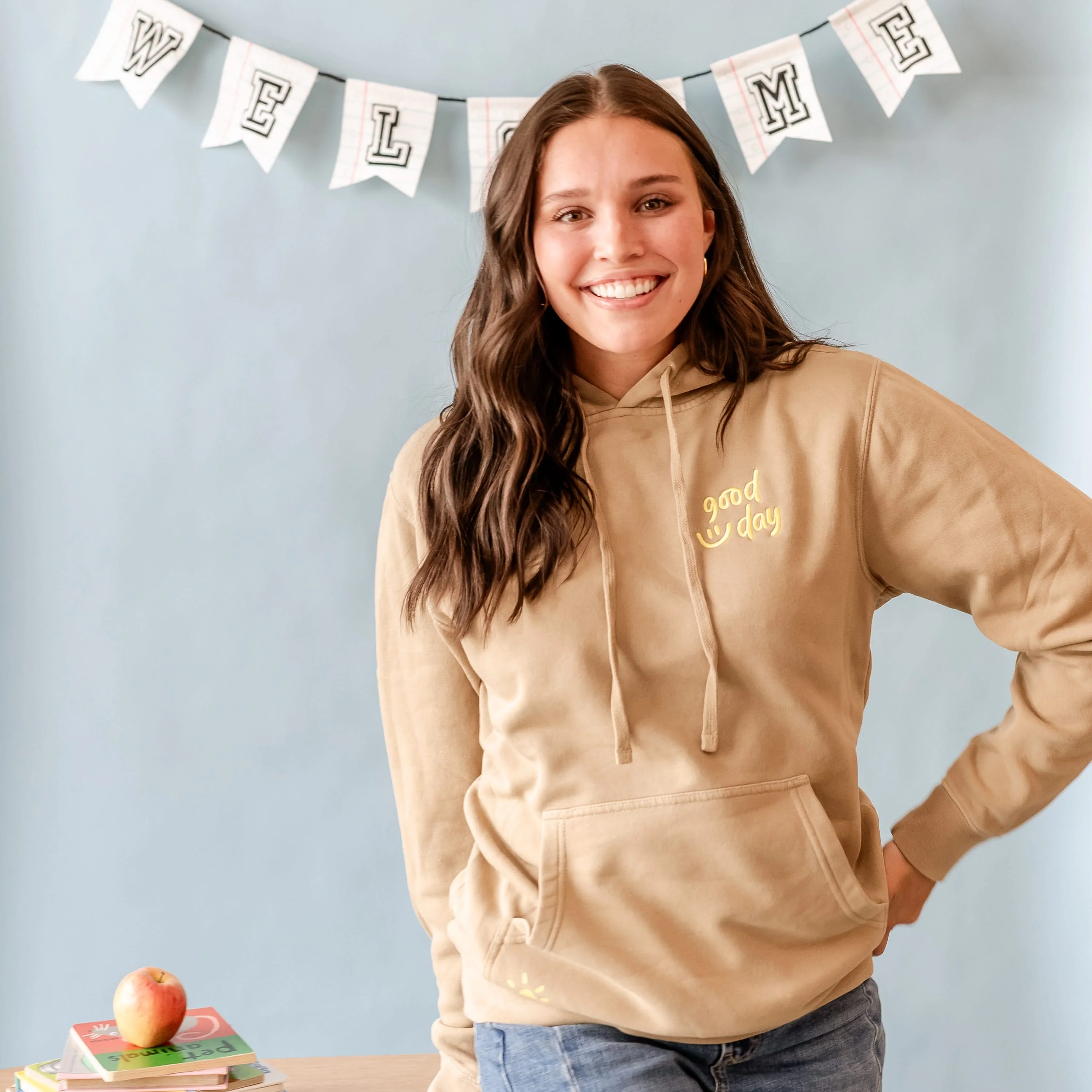 GOOD DAY HOODIE - Embroidered/Printed  Adult Pigment - Image 7