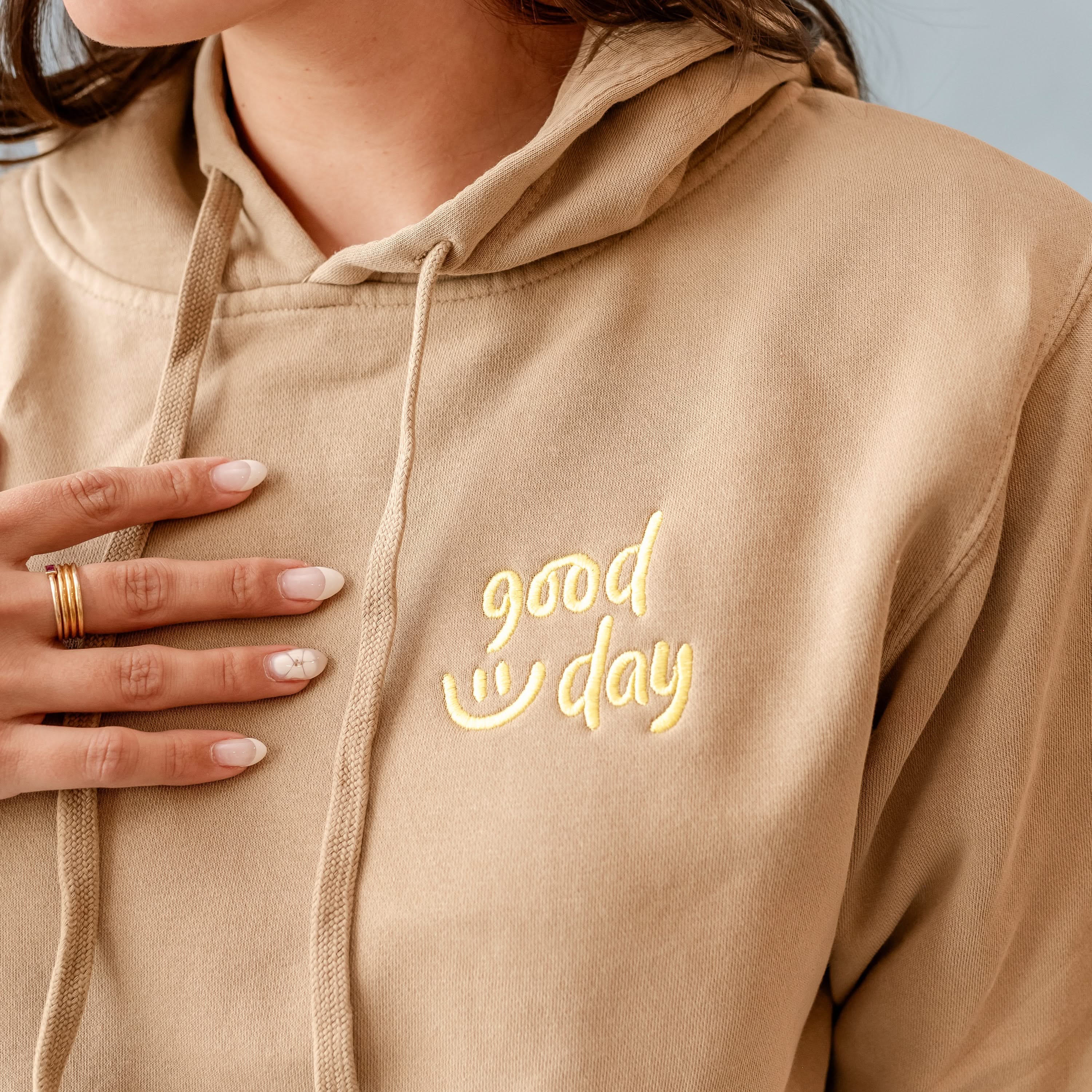 GOOD DAY HOODIE - Embroidered/Printed  Adult Pigment - Image 9