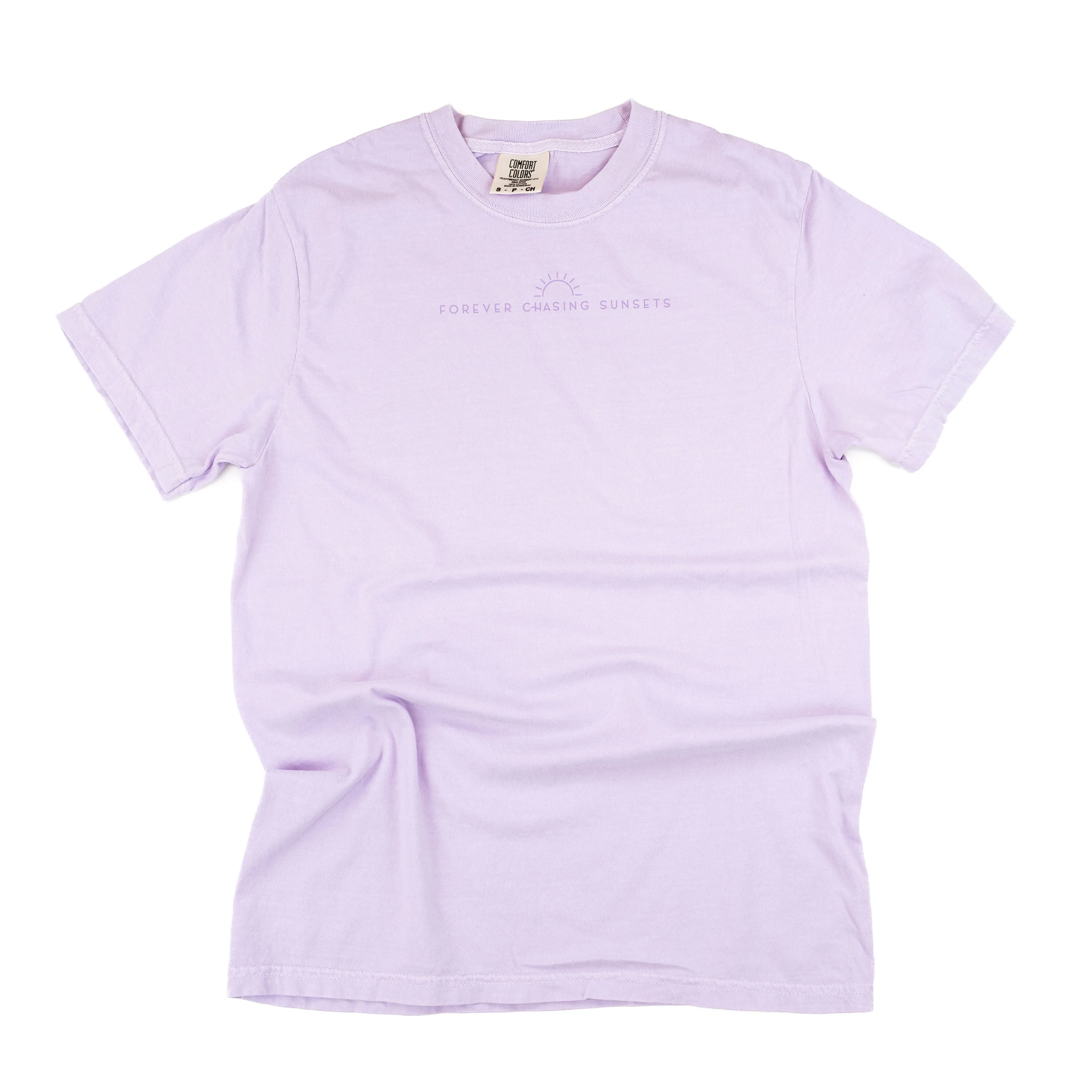 Embroidered Tone on Tone - Comfort Colors Tee - Forever Chasing Sunsets - Image 10