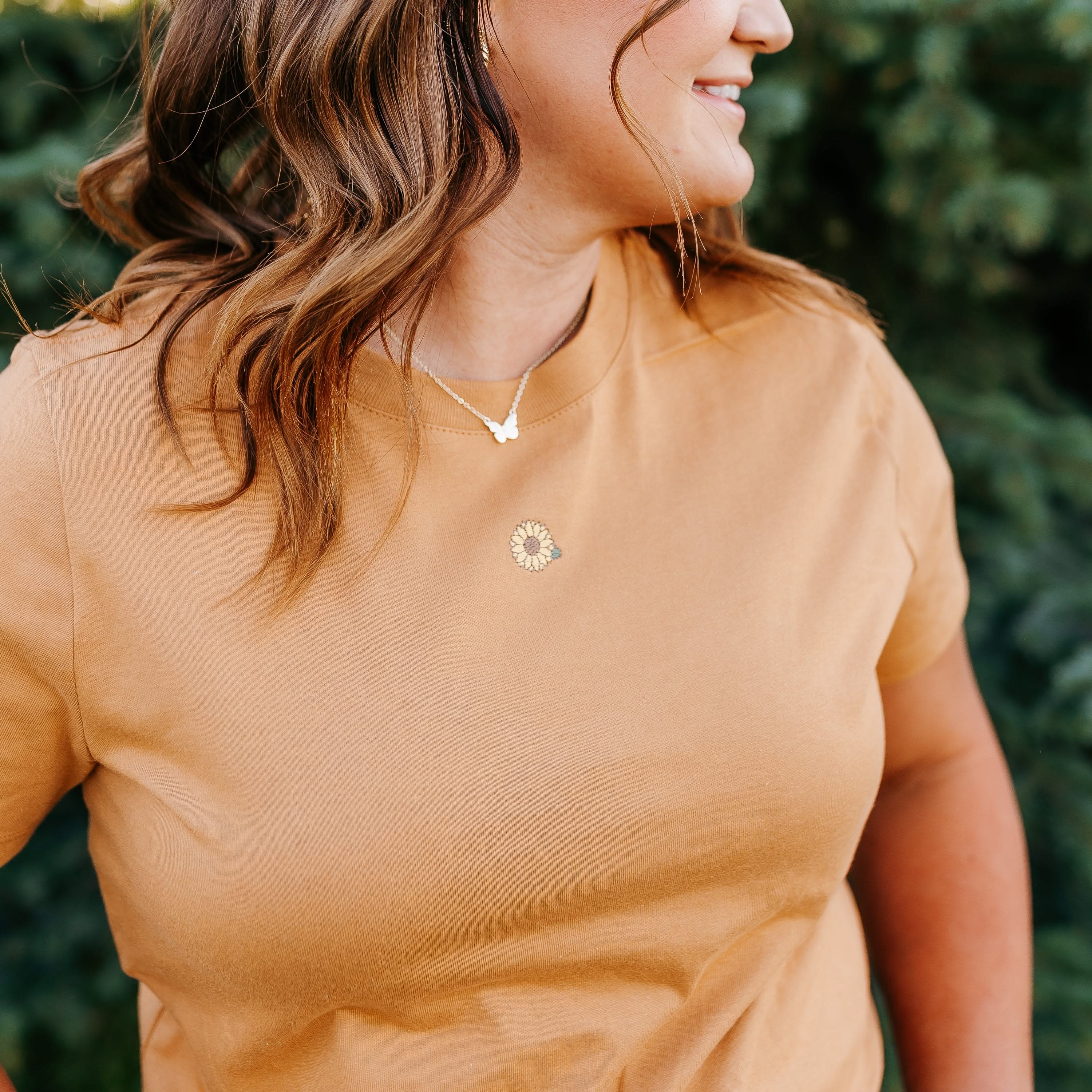 Fall Mini Symbols - Embroidered Women's Everyday Tee - Image 5