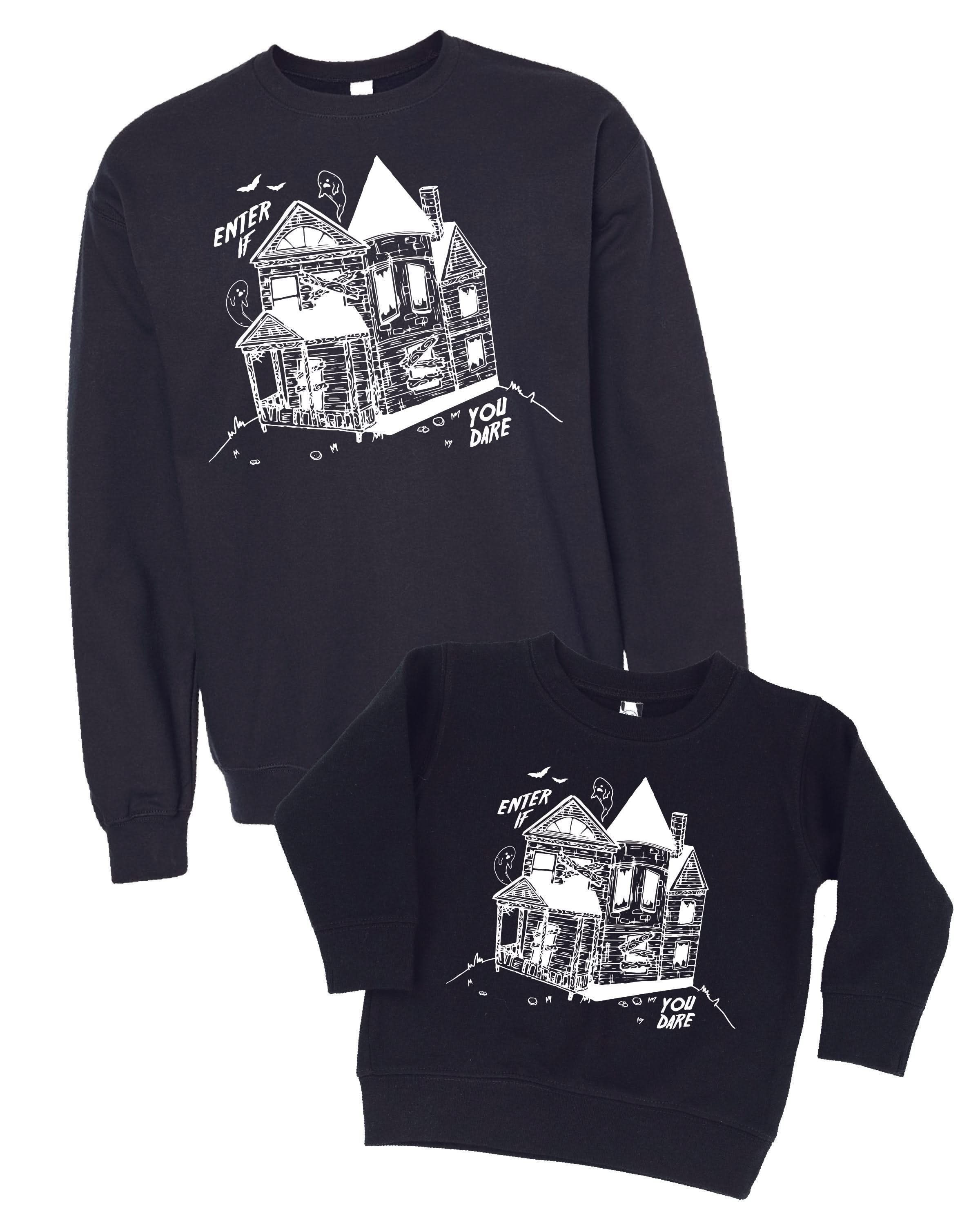 Enter If You Dare - Set of 2 Black Basic Fleece Sweaters - Image 2