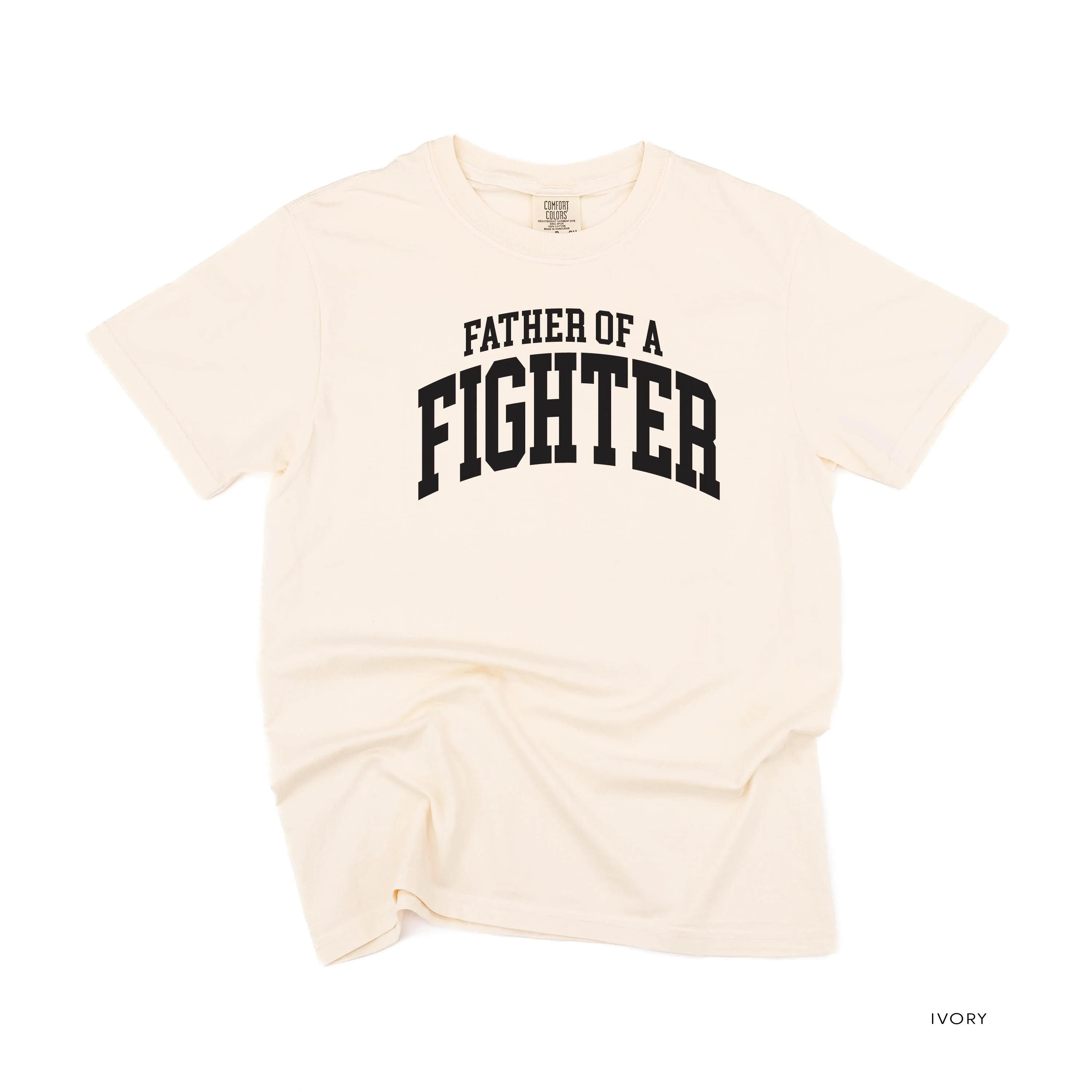 Father of a Fighter - Varsity - Comfort Colors Tee - Image 2